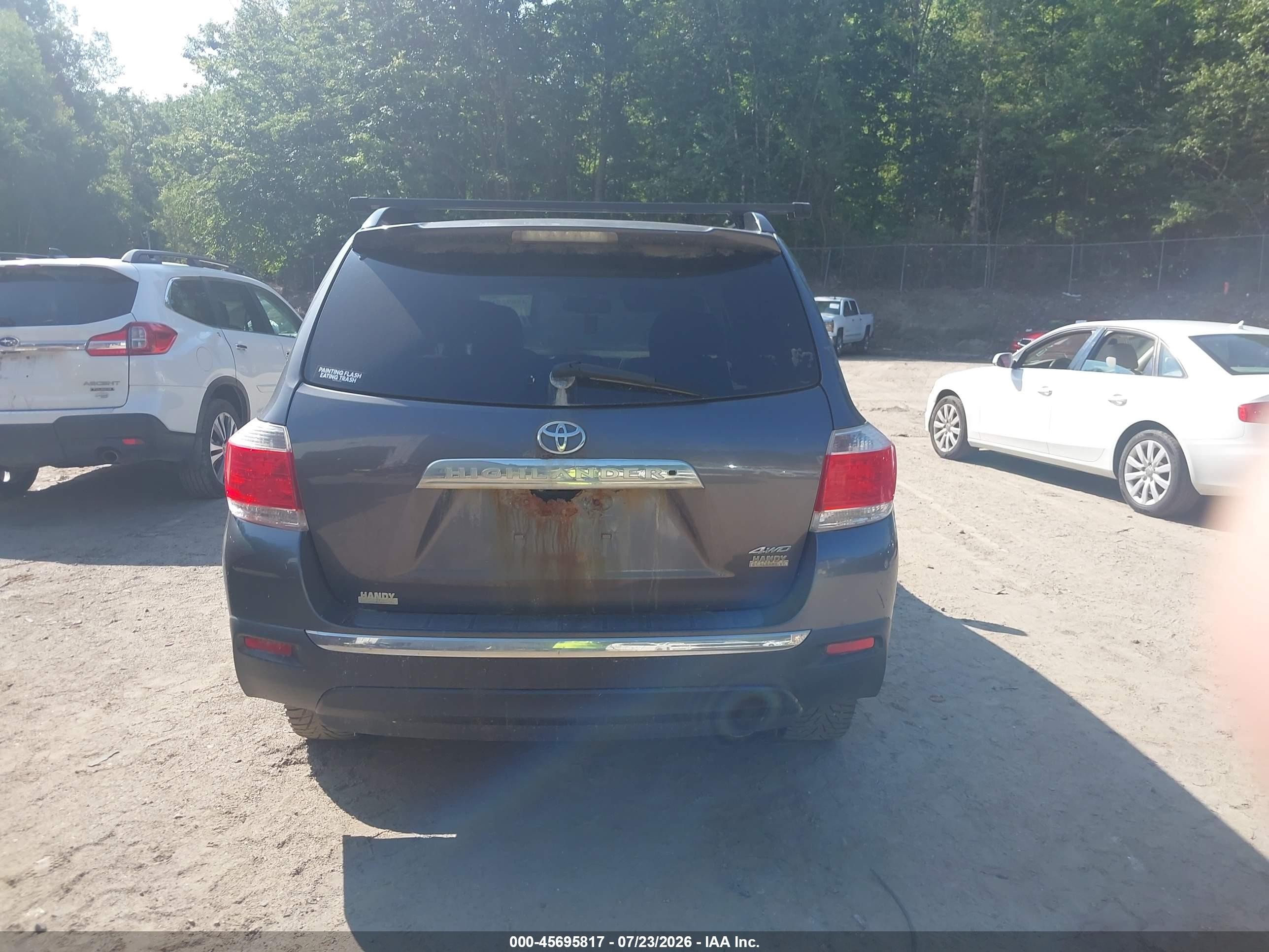 2013 Toyota Highlander Se V6 Black vin: 5TDBK3EH9DS230416