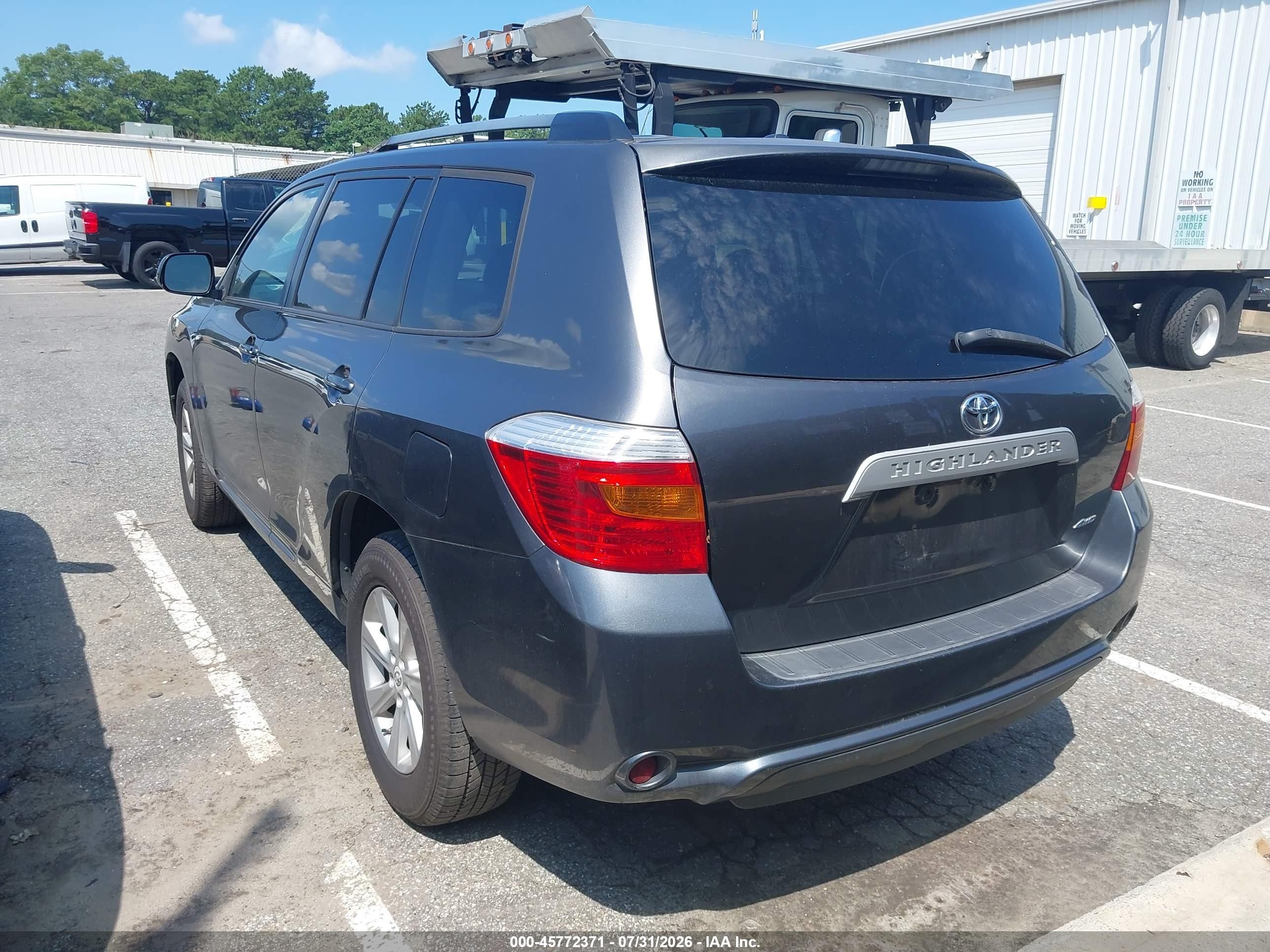 2010 Toyota Highlander Base V6 Black vin: 5TDBK3EHXAS005207