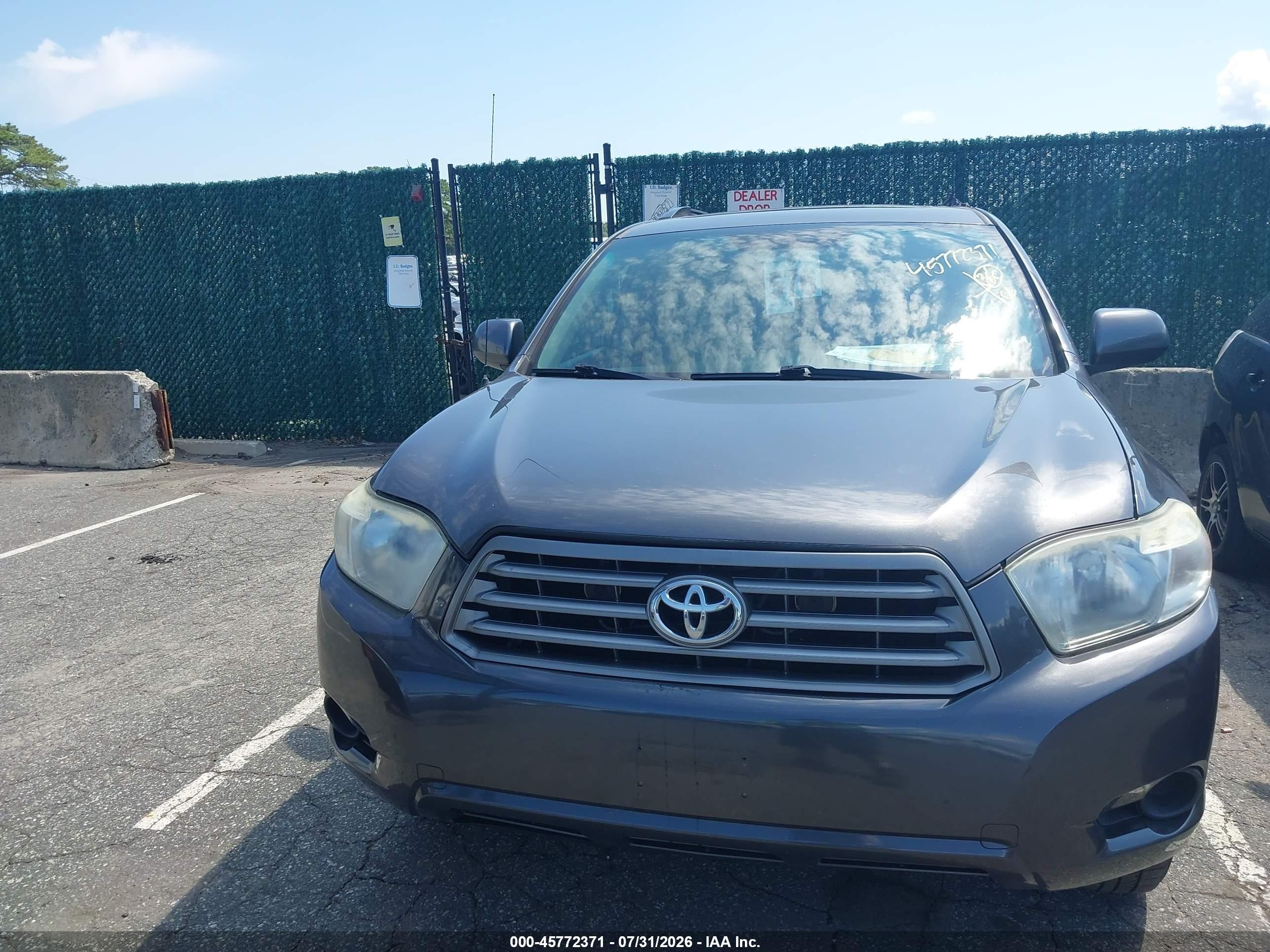 2010 Toyota Highlander Base V6 Black vin: 5TDBK3EHXAS005207