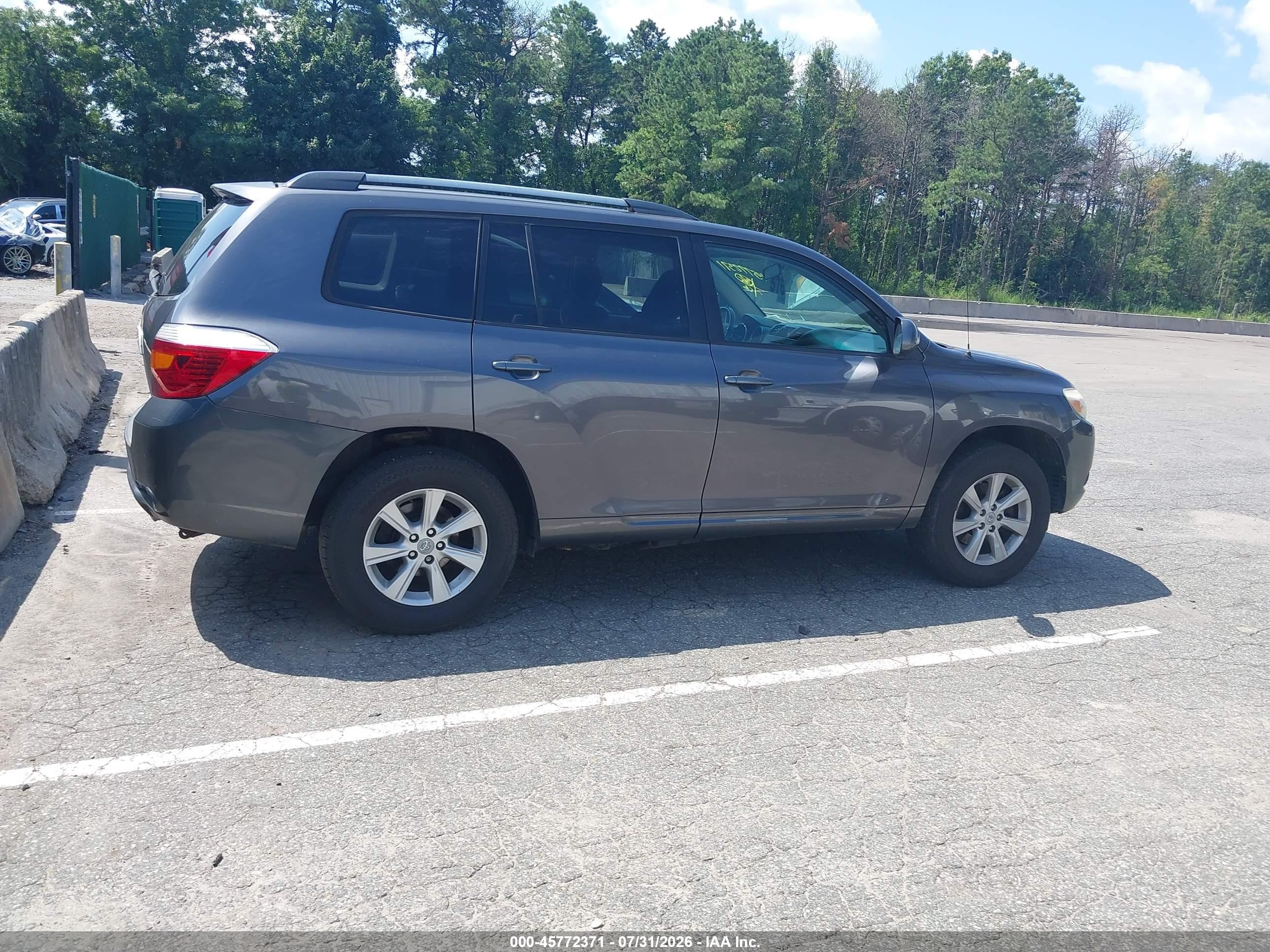 2010 Toyota Highlander Base V6 Black vin: 5TDBK3EHXAS005207
