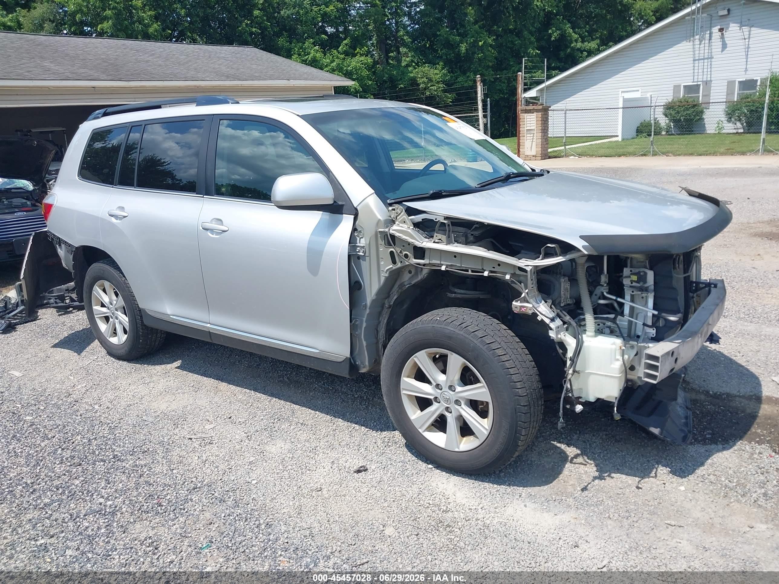 2011 Toyota Highlander Se V6 Silver vin: 5TDBK3EHXBS054960