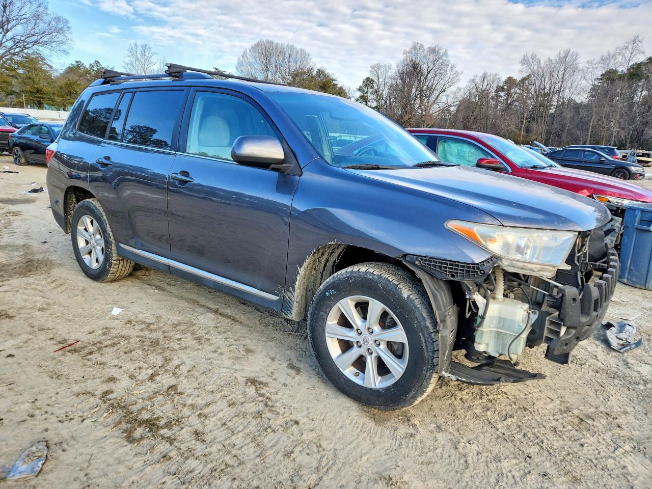 2011 Toyota Highlander Base Gray vin: 5TDBK3EHXBS082130