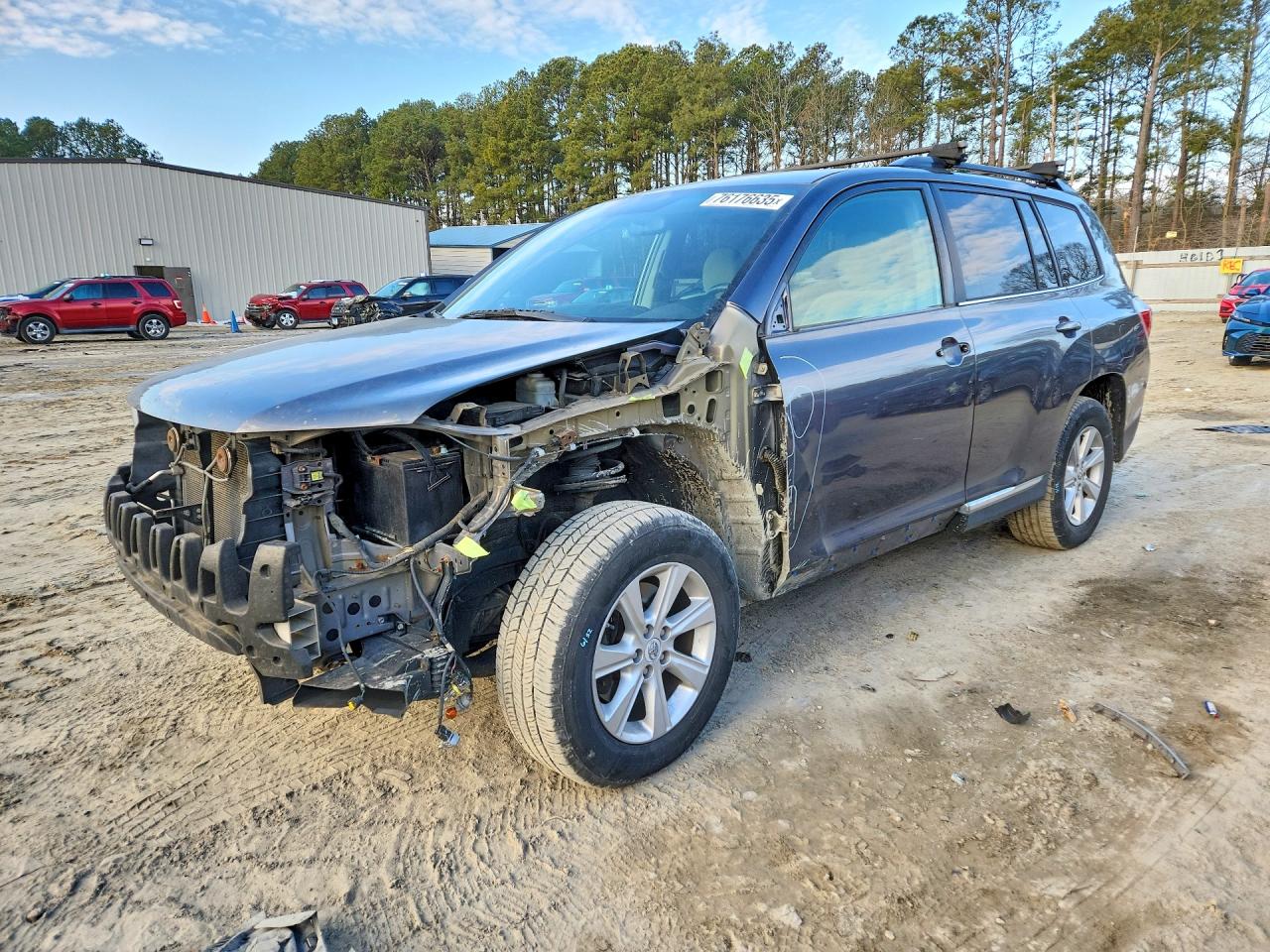 2011 Toyota Highlander Base Gray vin: 5TDBK3EHXBS082130