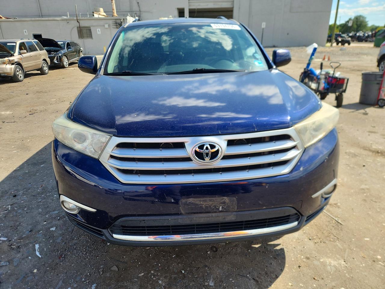 2012 Toyota Highlander Se Blue vin: 5TDBK3EHXCS100515