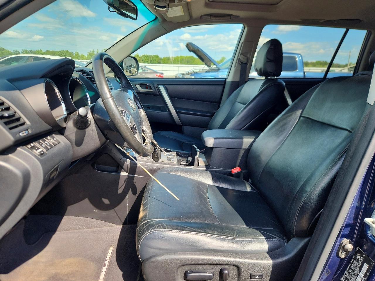 2012 Toyota Highlander Se Blue vin: 5TDBK3EHXCS100515