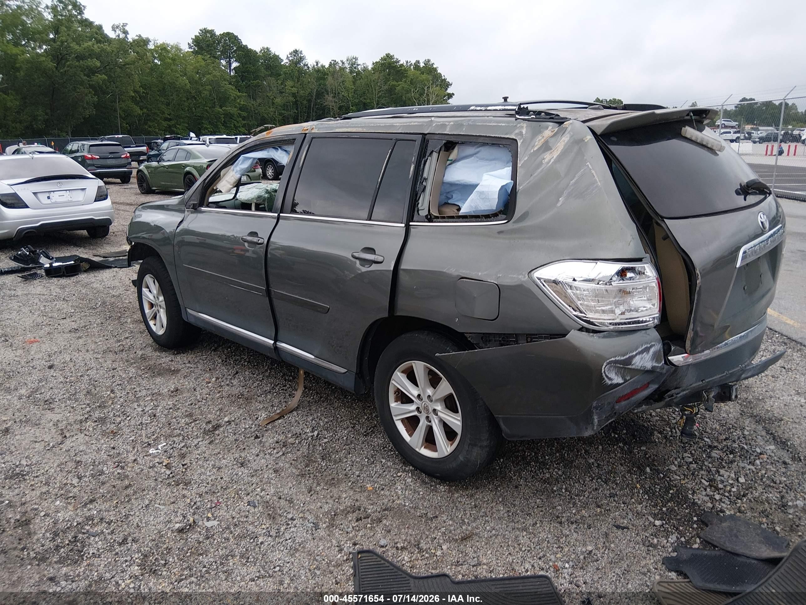 2012 Toyota Highlander Se V6 Green vin: 5TDBK3EHXCS105942