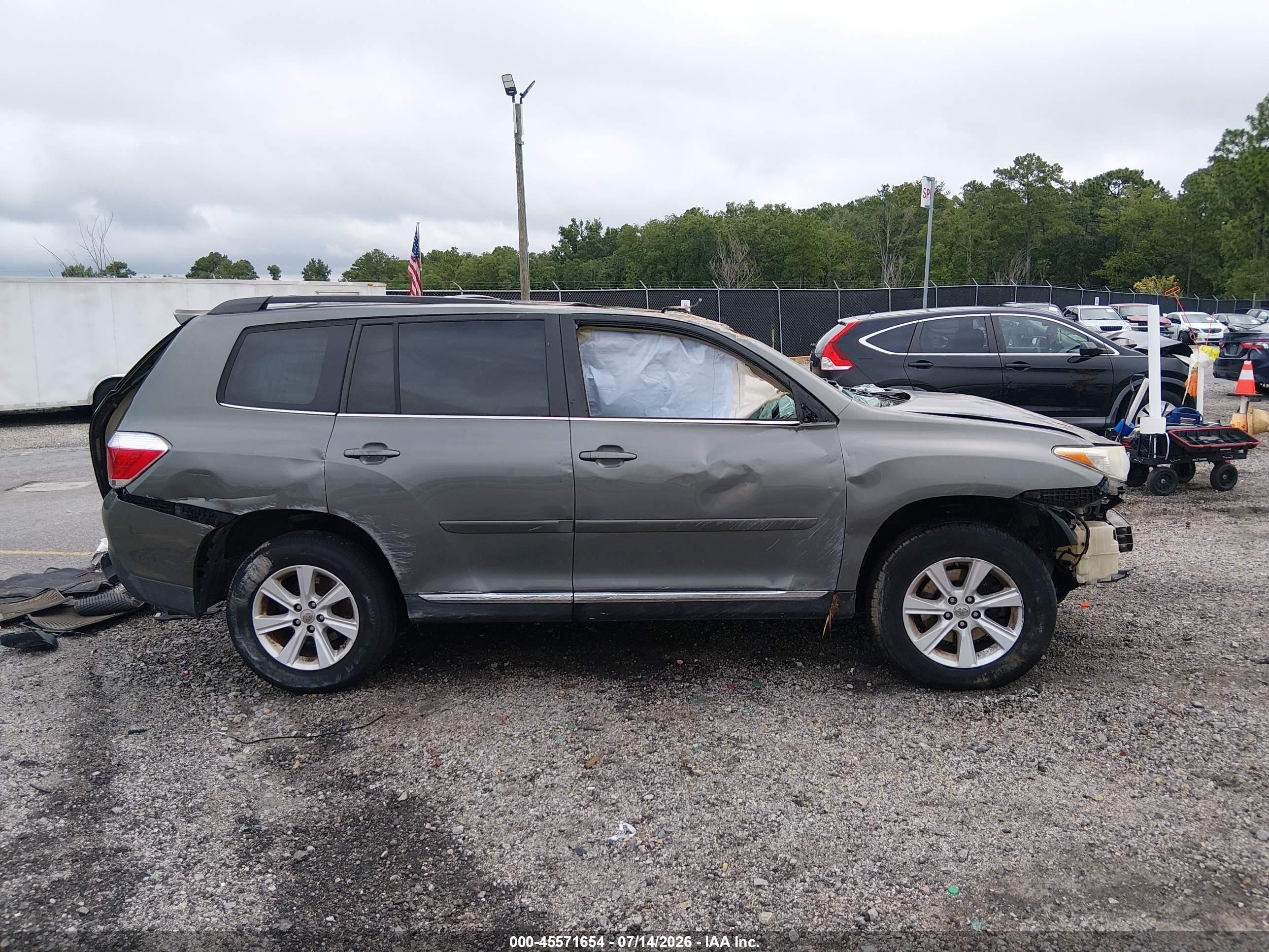 2012 Toyota Highlander Se V6 Green vin: 5TDBK3EHXCS105942