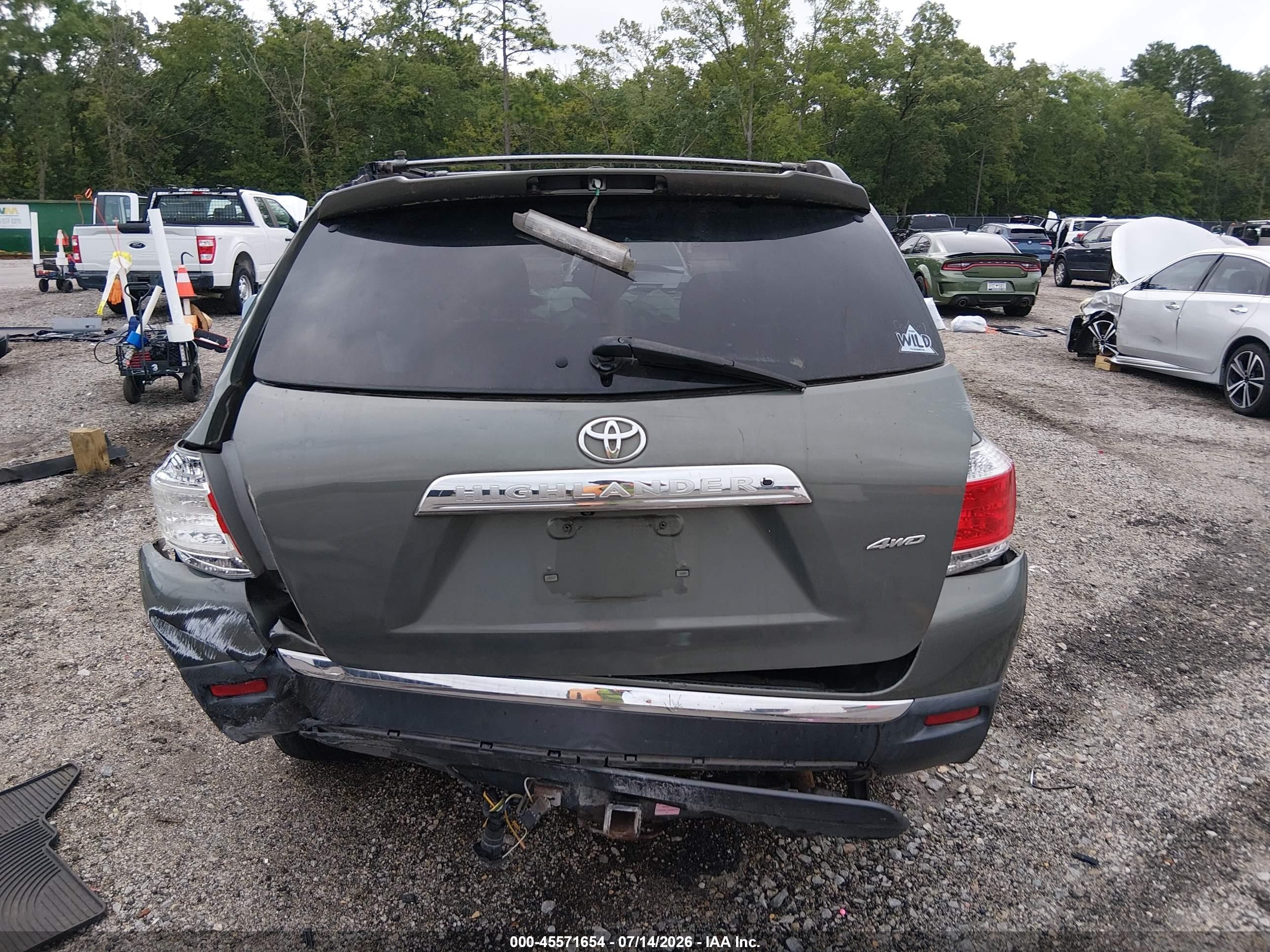 2012 Toyota Highlander Se V6 Green vin: 5TDBK3EHXCS105942