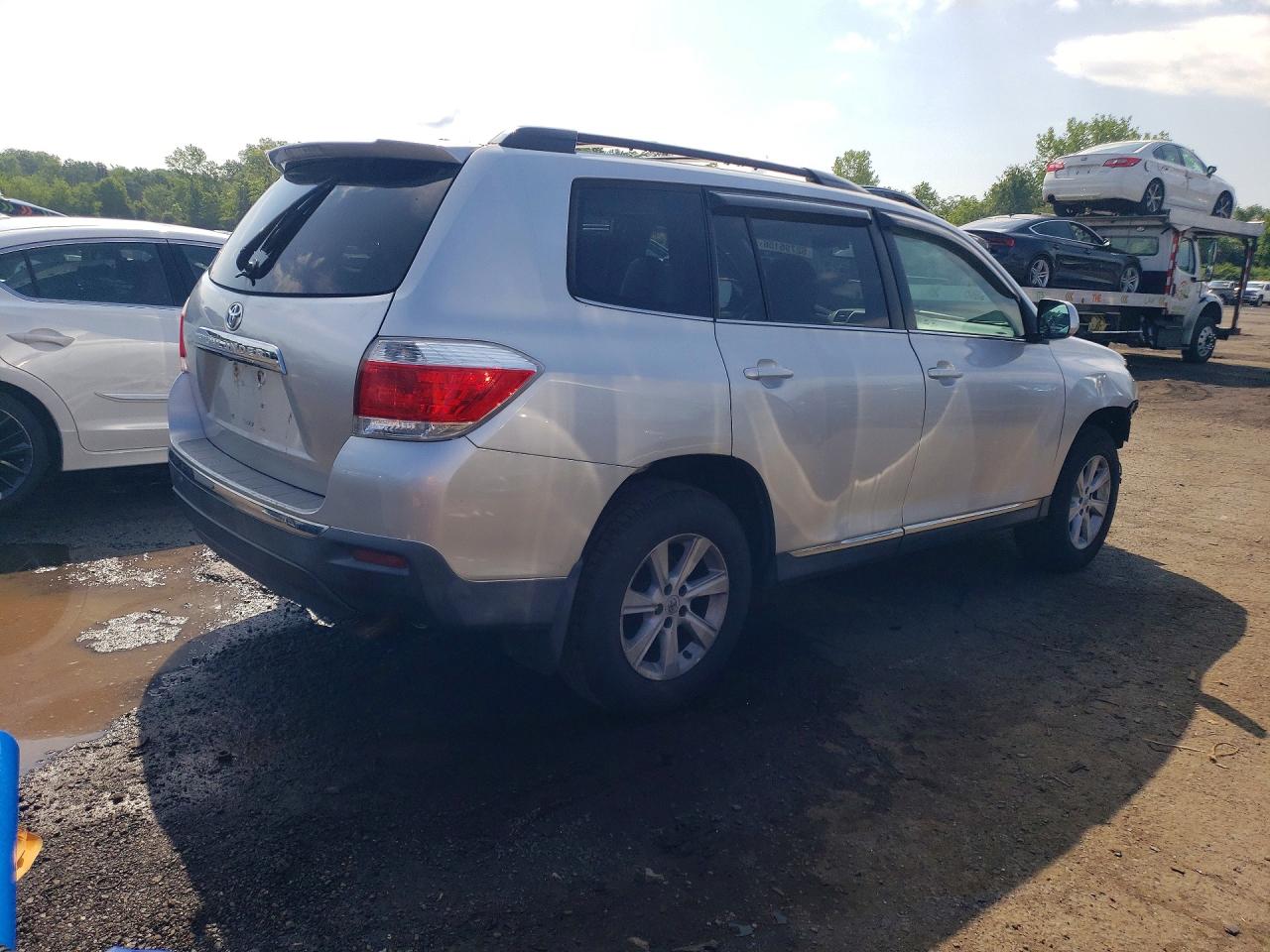 2012 Toyota Highlander Se Silver vin: 5TDBK3EHXCS107691