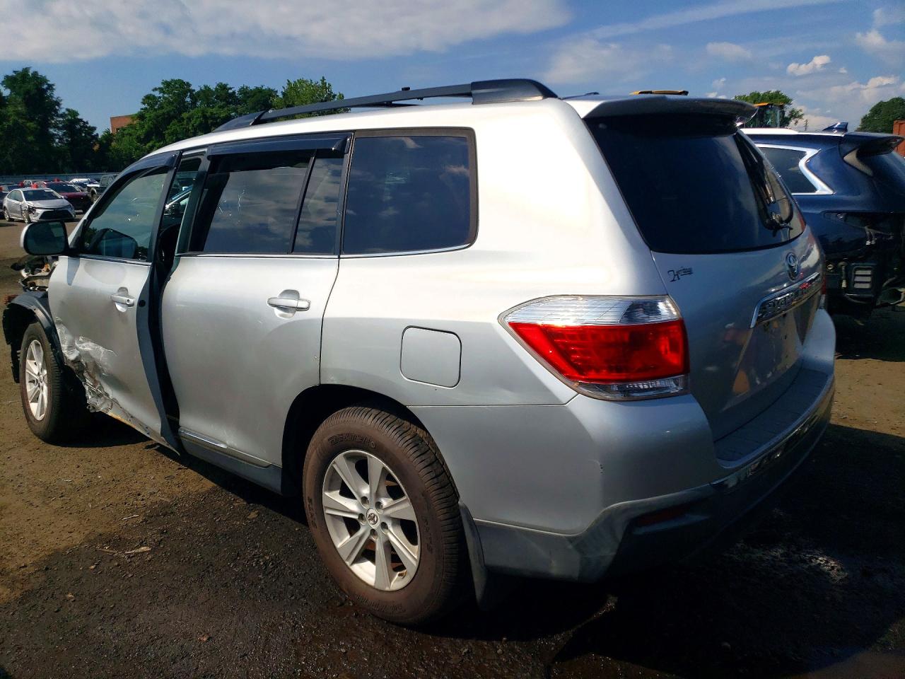 2012 Toyota Highlander Se Silver vin: 5TDBK3EHXCS107691