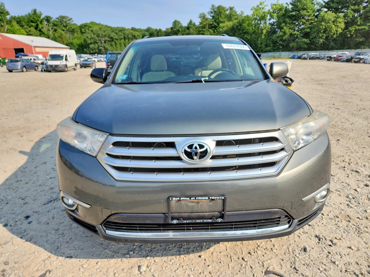 2012 Toyota Highlander Base Green vin: 5TDBK3EHXCS116200