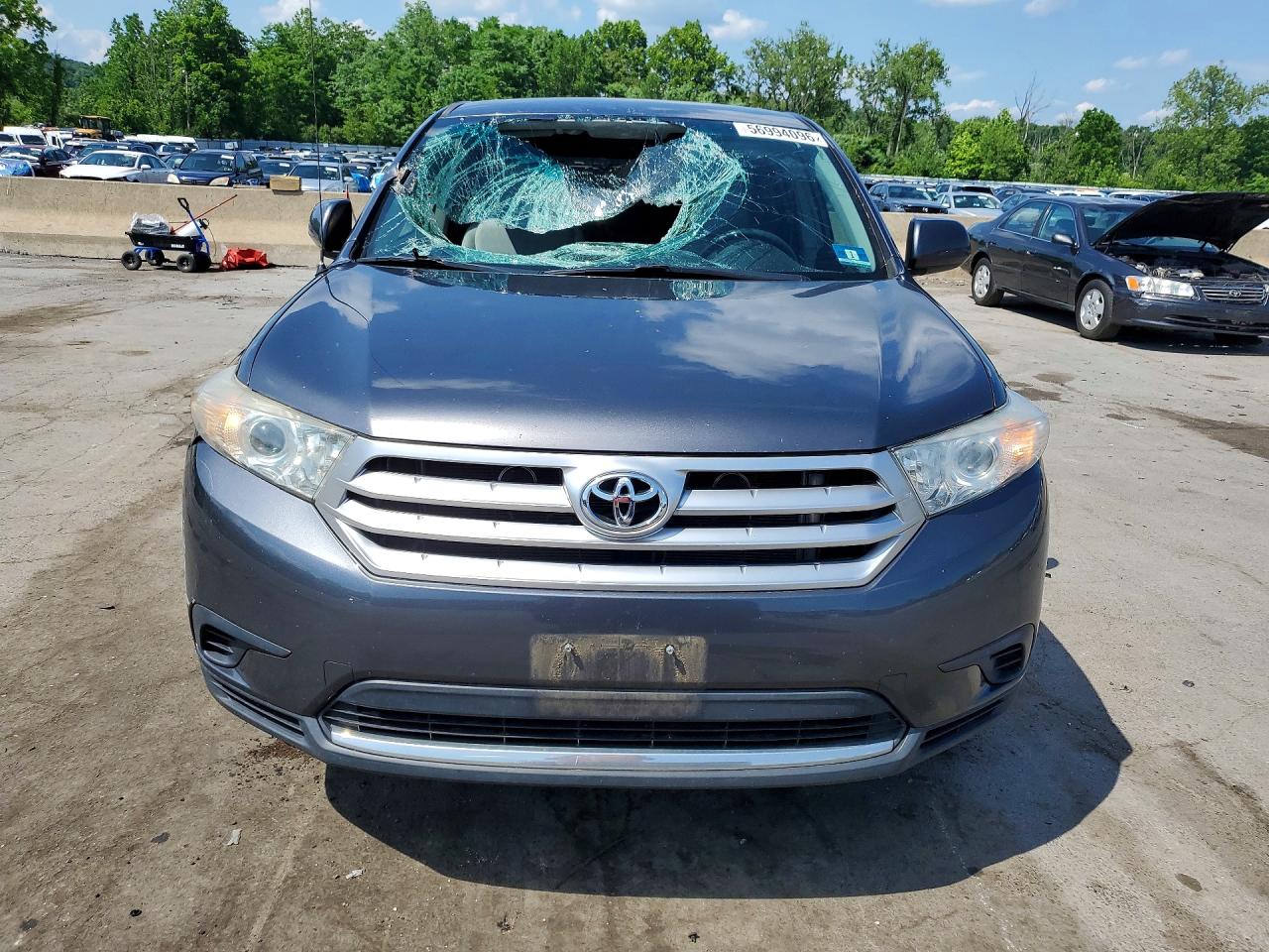2012 Toyota Highlander Base Charcoal vin: 5TDBK3EHXCS123938