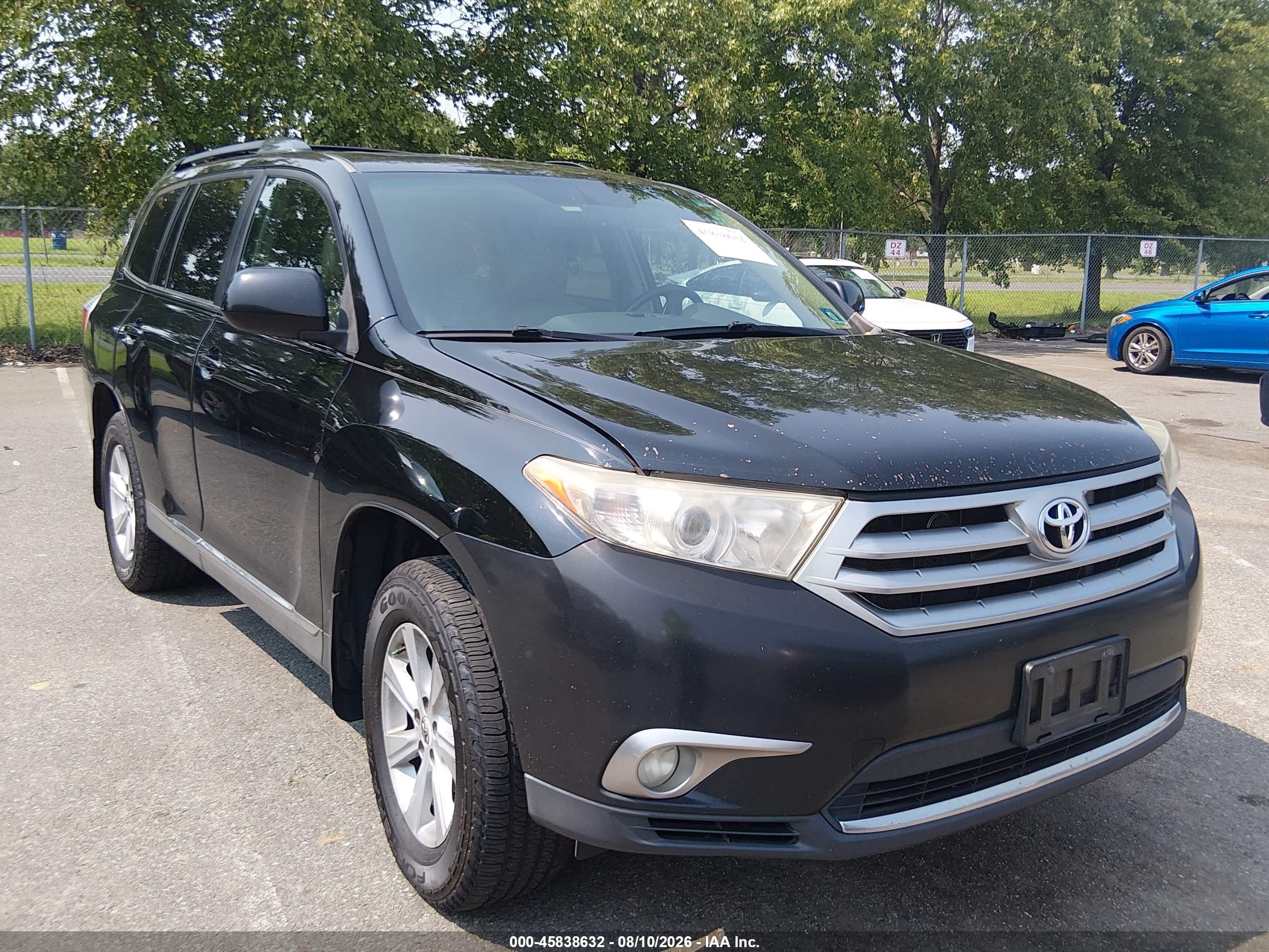 2012 Toyota Highlander Se V6 Black vin: 5TDBK3EHXCS132767