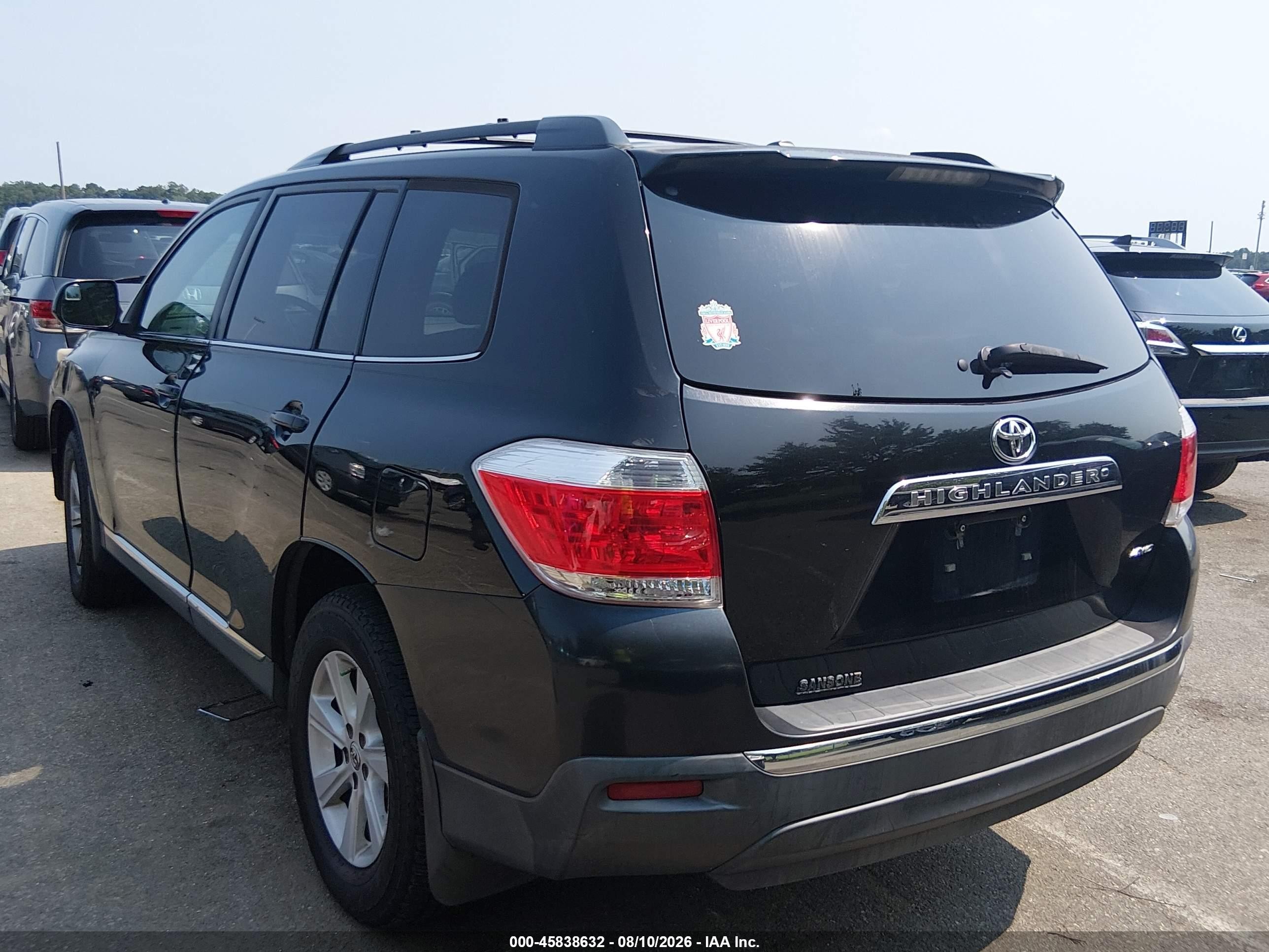 2012 Toyota Highlander Se V6 Black vin: 5TDBK3EHXCS132767