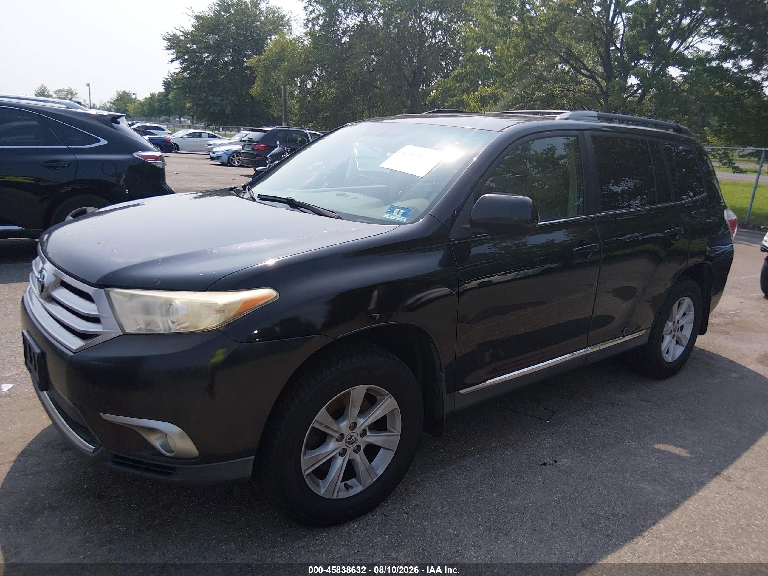 2012 Toyota Highlander Se V6 Black vin: 5TDBK3EHXCS132767