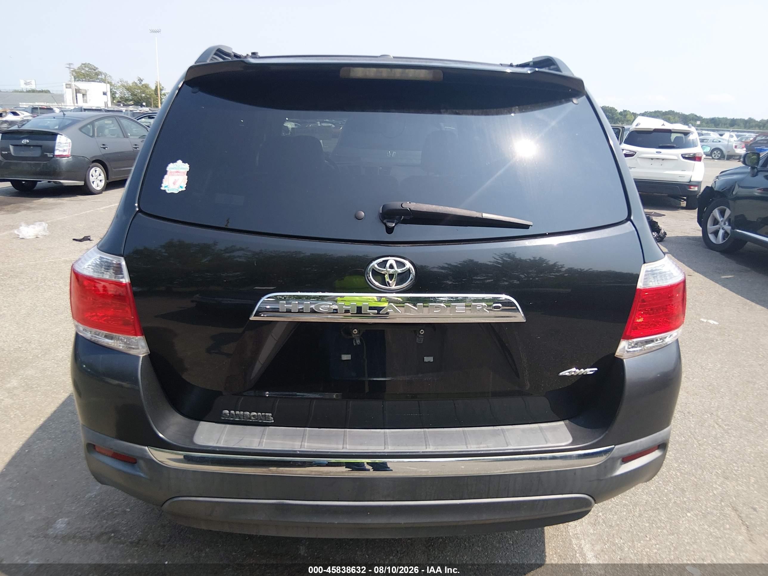 2012 Toyota Highlander Se V6 Black vin: 5TDBK3EHXCS132767