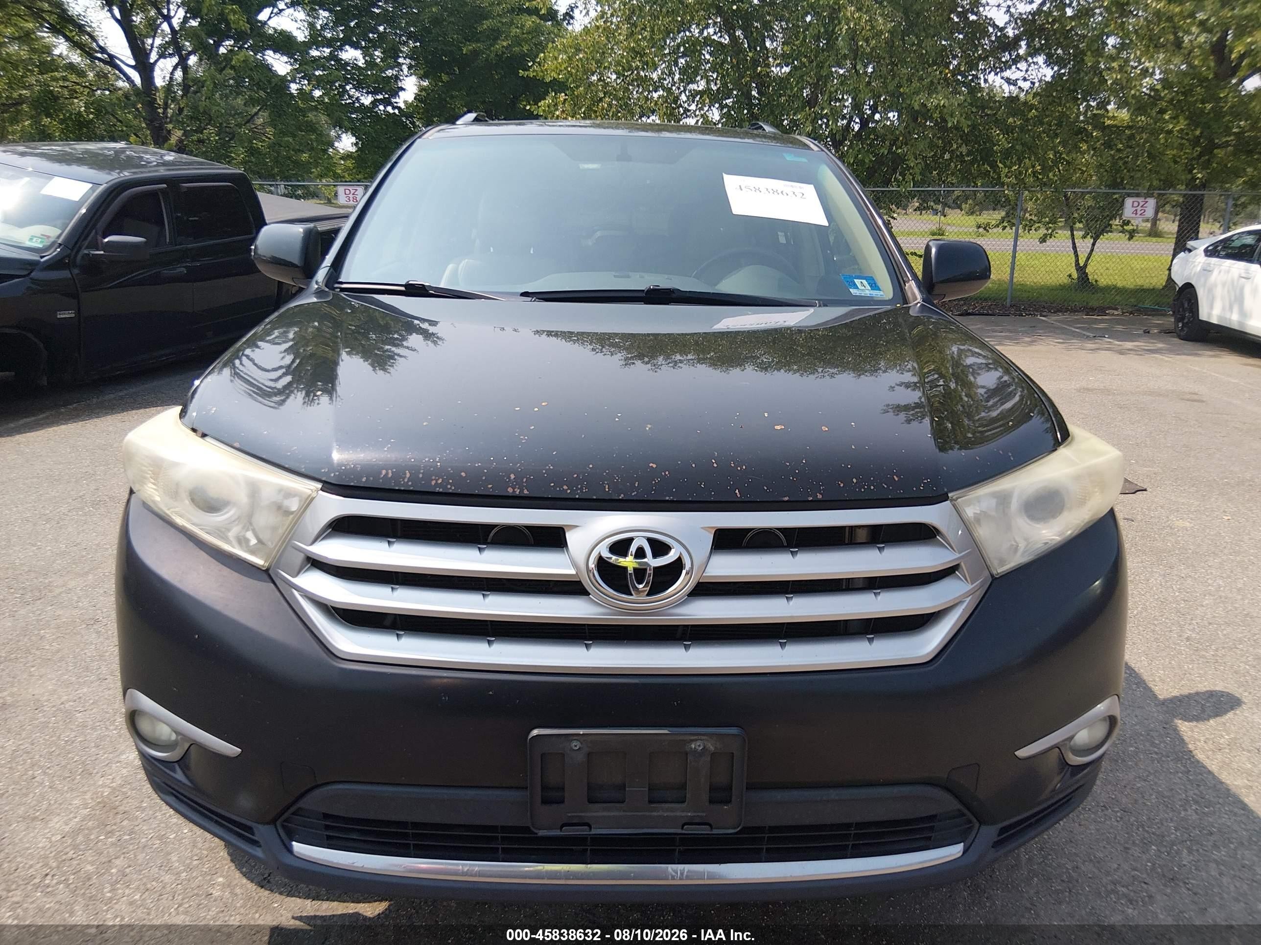 2012 Toyota Highlander Se V6 Black vin: 5TDBK3EHXCS132767