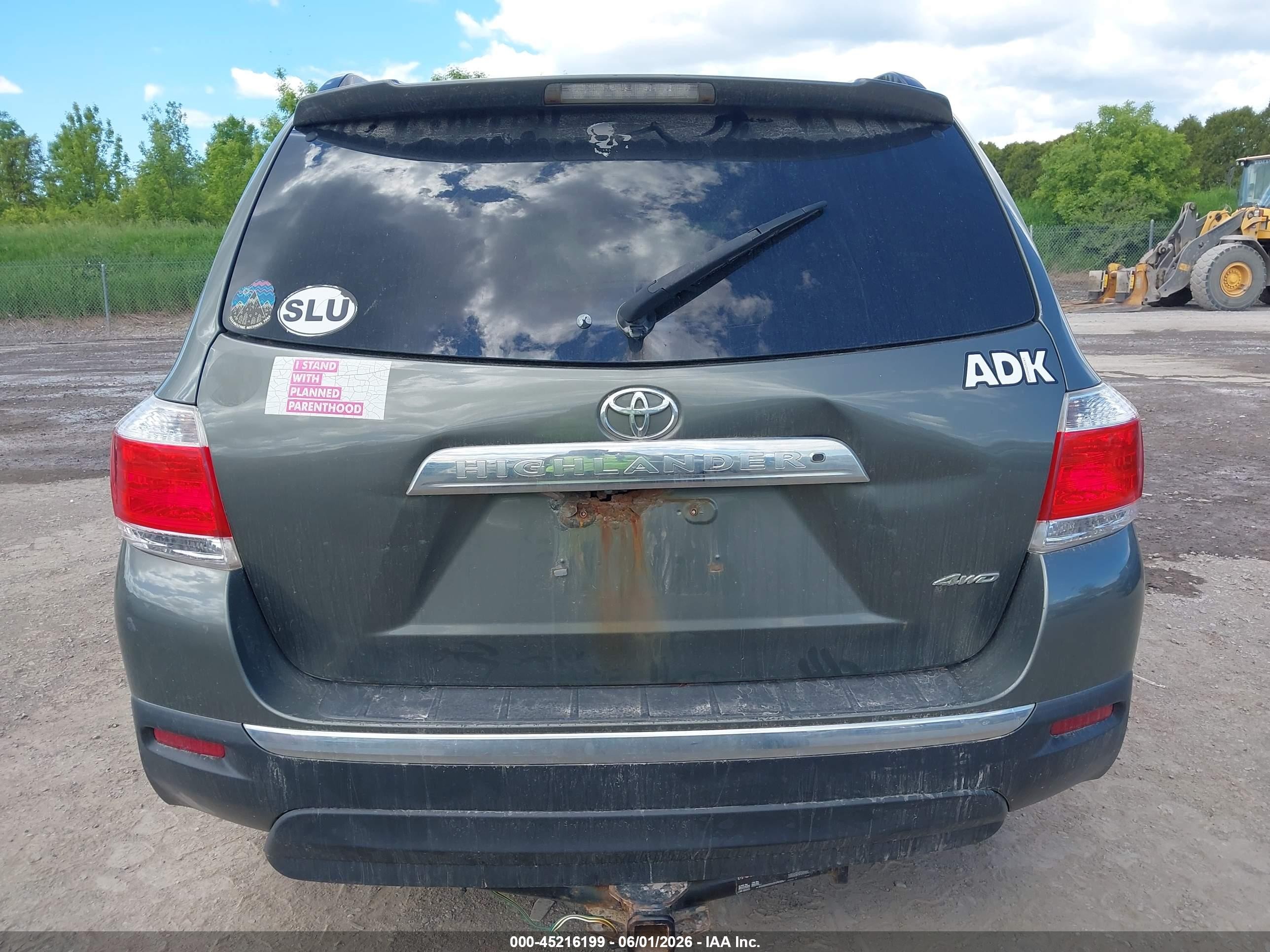 2012 Toyota Highlander Se V6 Gray vin: 5TDBK3EHXCS148600