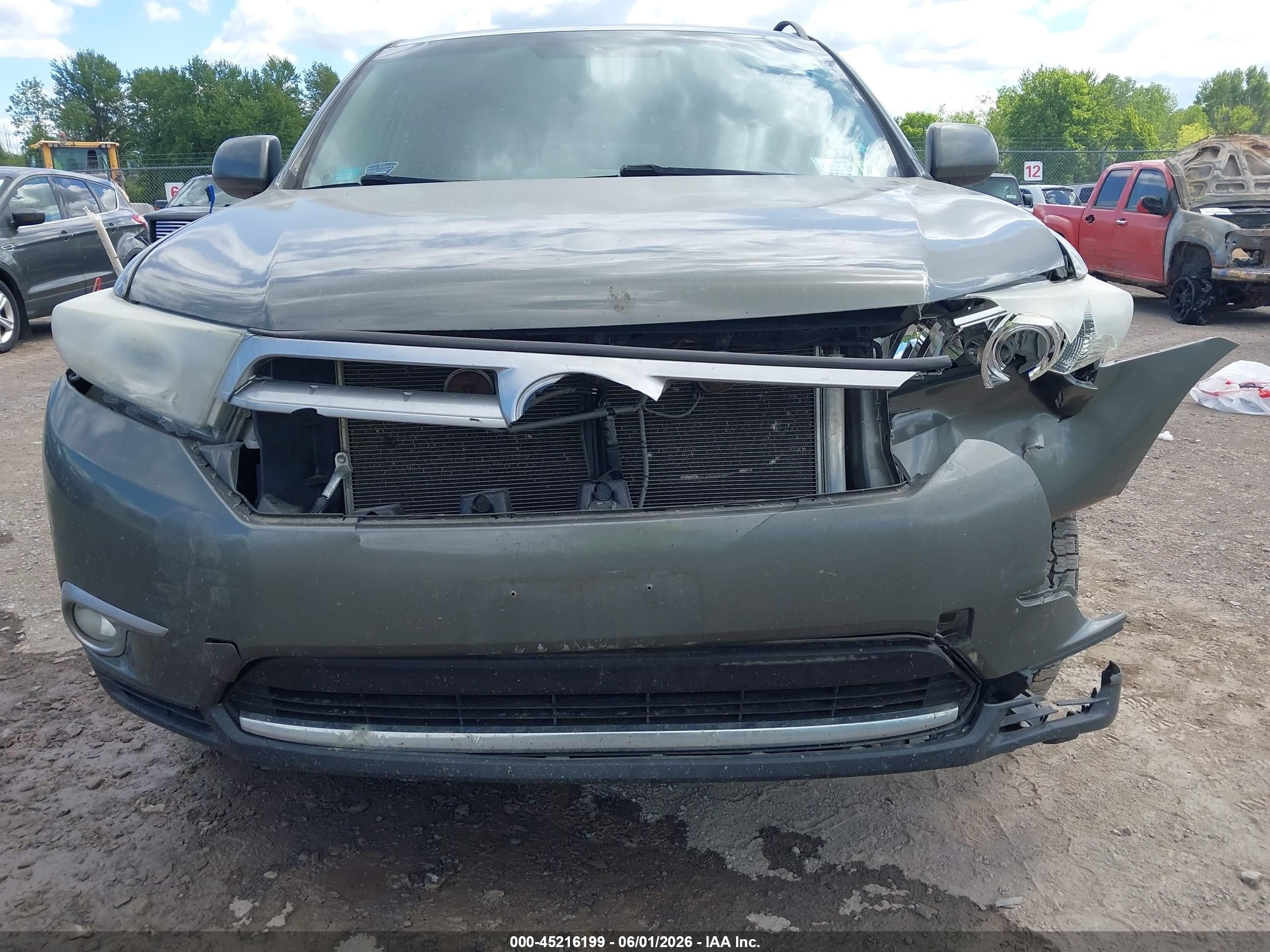 2012 Toyota Highlander Se V6 Gray vin: 5TDBK3EHXCS148600