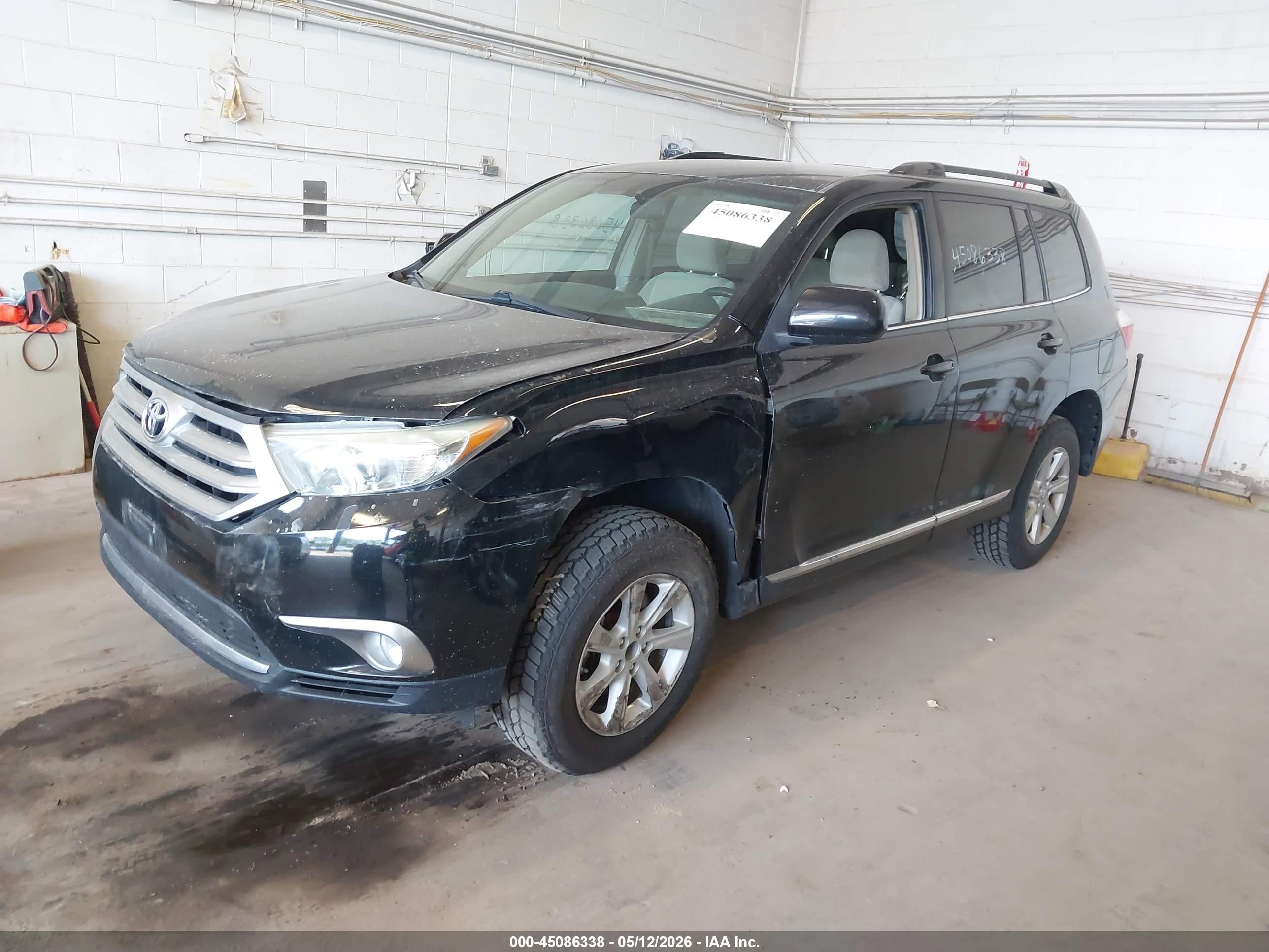 2013 Toyota Highlander Base Plus V6 Black vin: 5TDBK3EHXDS188810