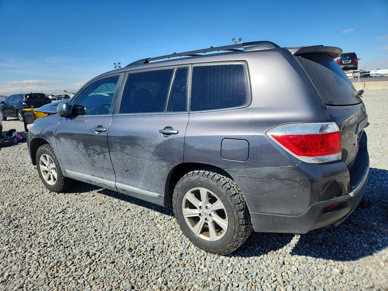 2013 Toyota Highlander Se Gray vin: 5TDBK3EHXDS193084