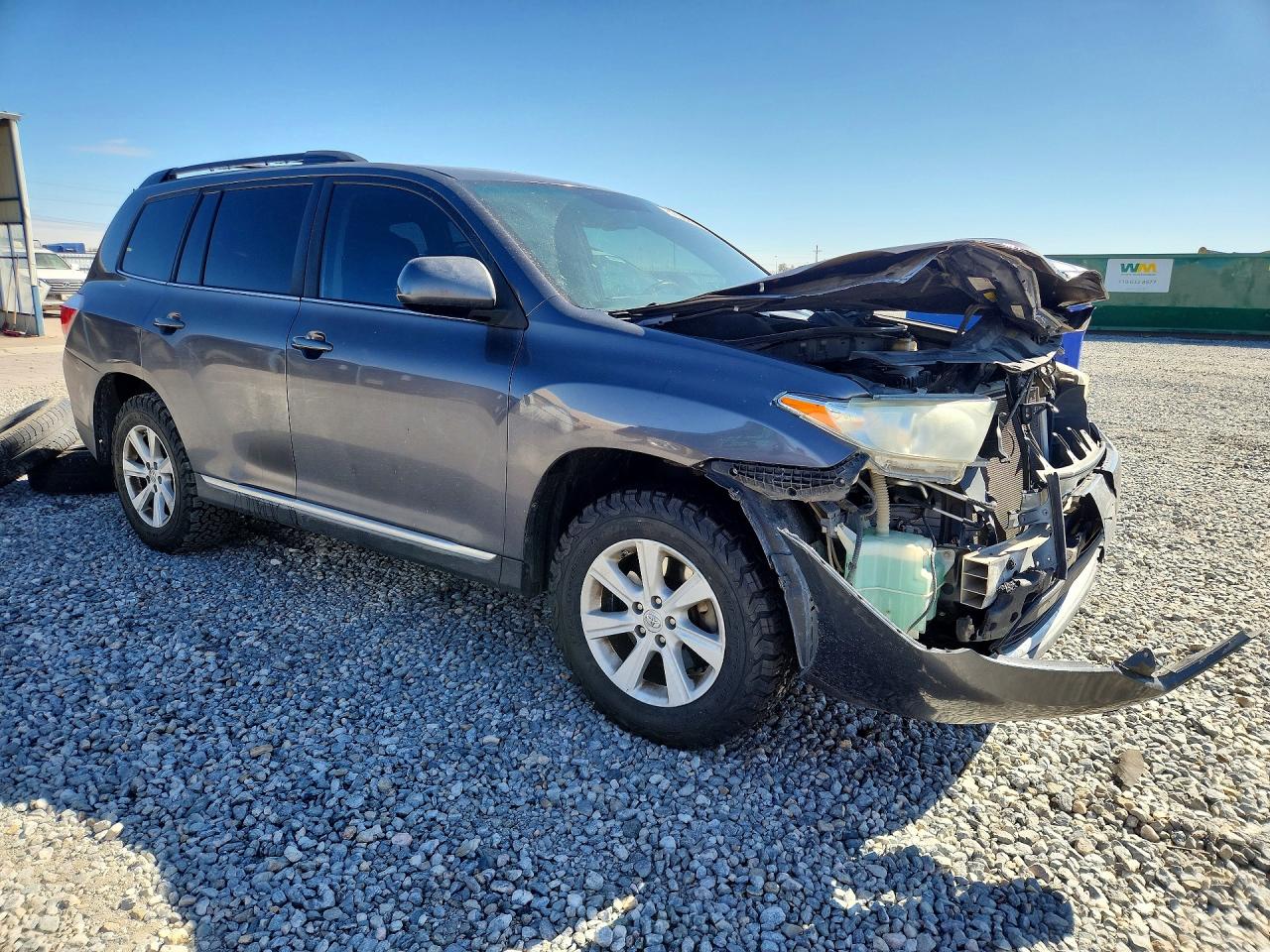 2013 Toyota Highlander Se Gray vin: 5TDBK3EHXDS193084
