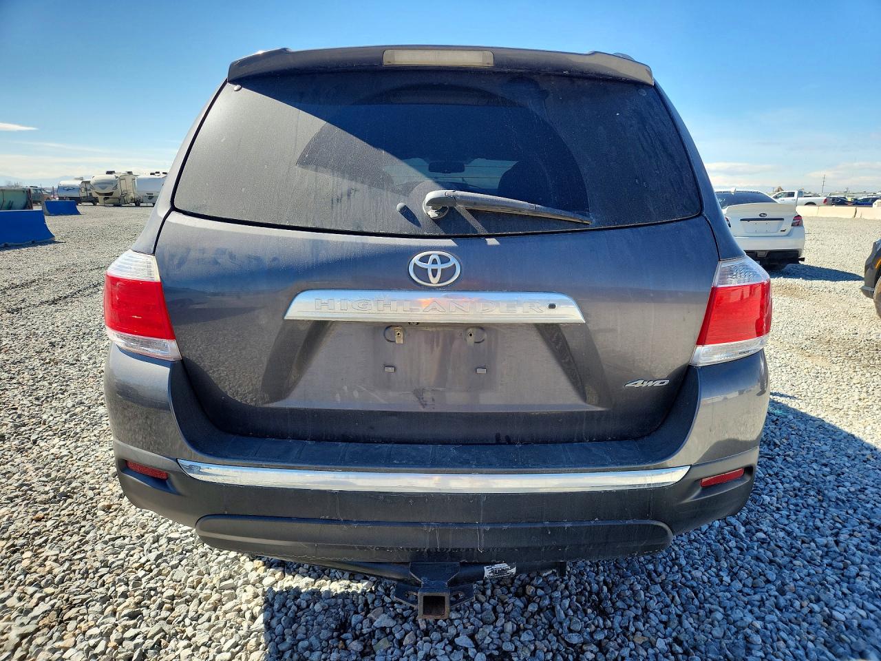 2013 Toyota Highlander Se Gray vin: 5TDBK3EHXDS193084
