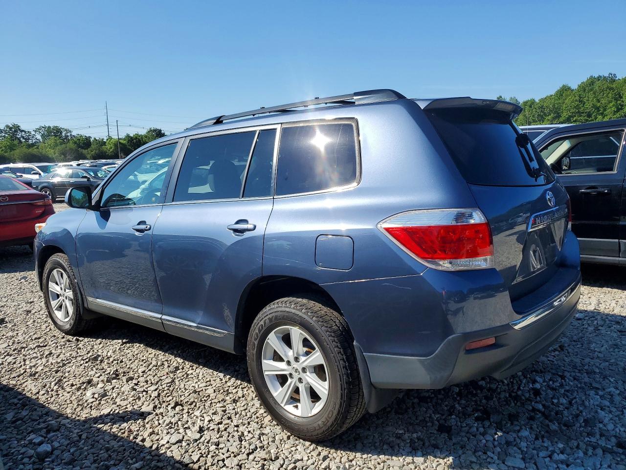 2013 Toyota Highlander Se Blue vin: 5TDBK3EHXDS194025