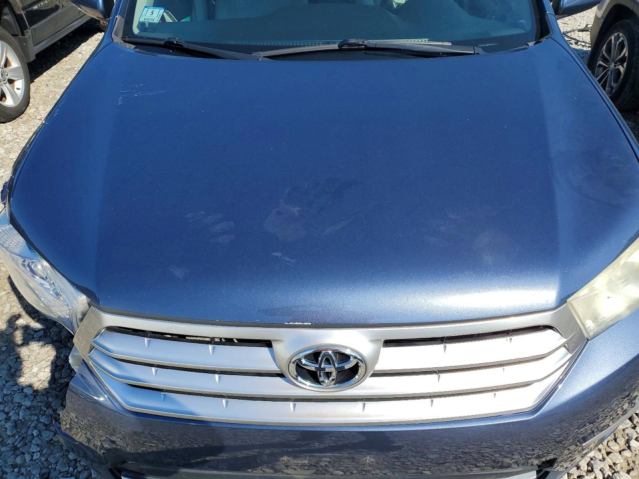 2013 Toyota Highlander Se Blue vin: 5TDBK3EHXDS194025