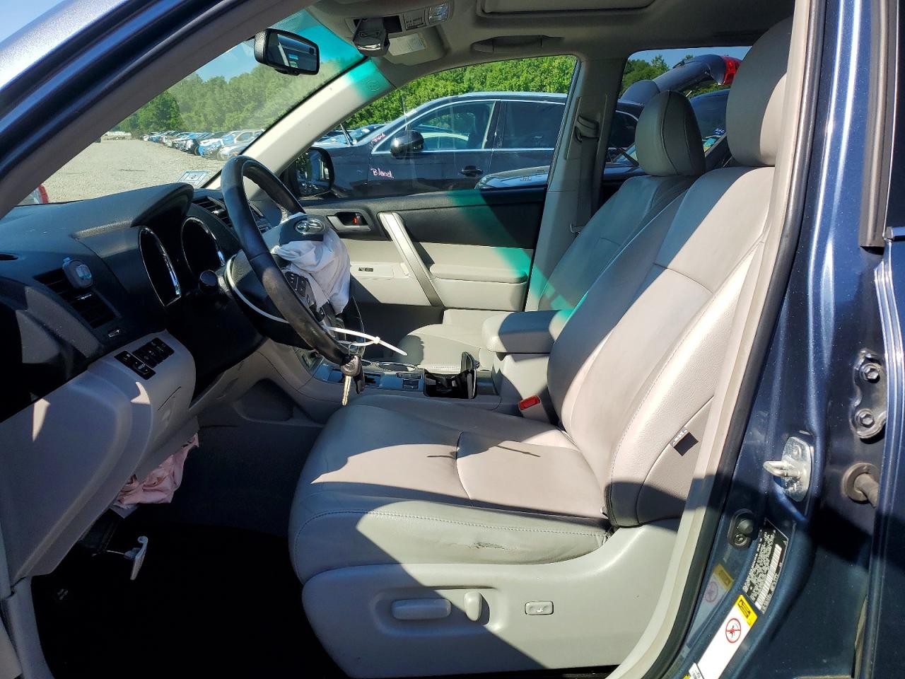 2013 Toyota Highlander Se Blue vin: 5TDBK3EHXDS194025