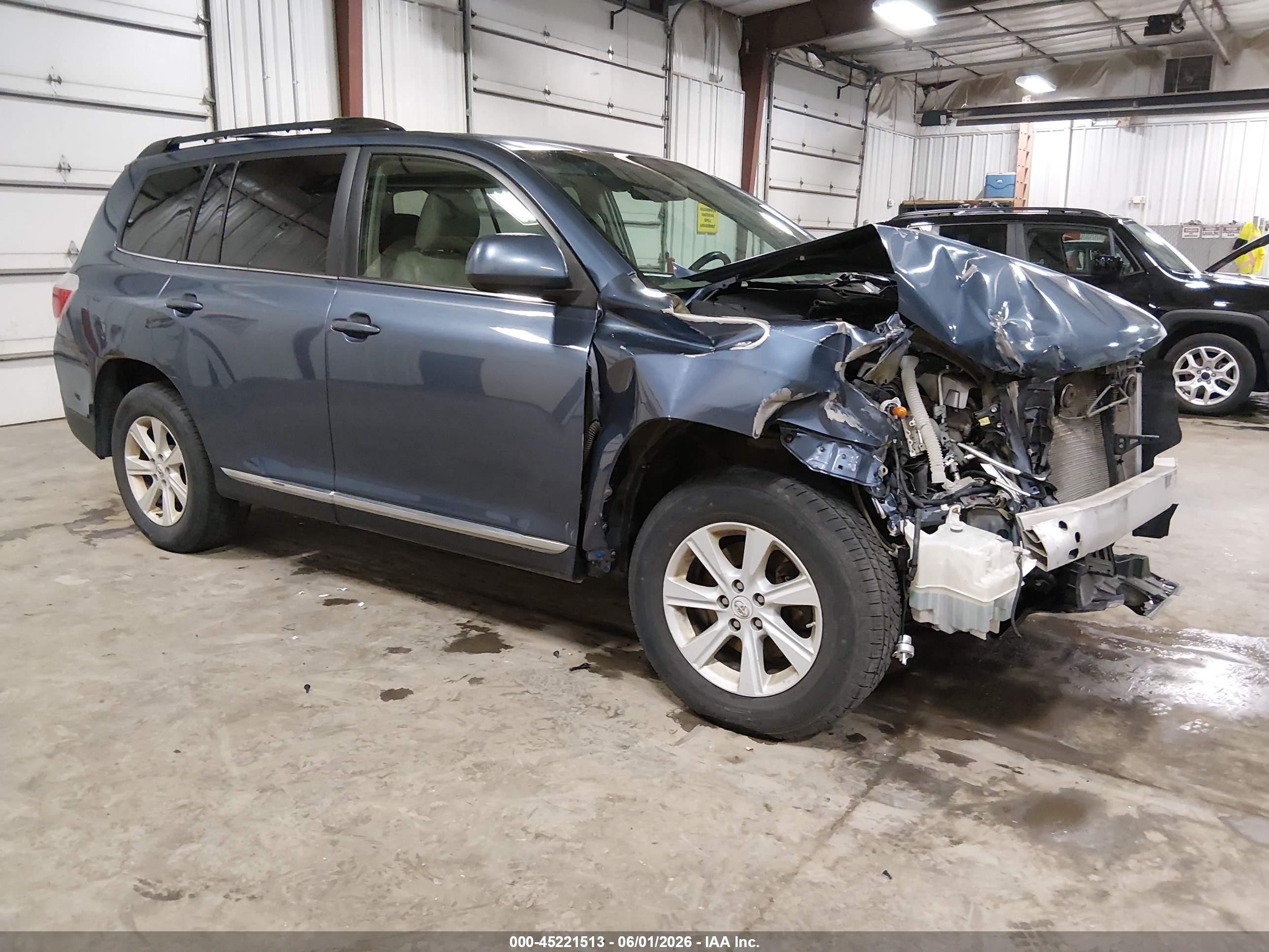 2013 Toyota Highlander Se V6 Синий vin: 5TDBK3EHXDS202771