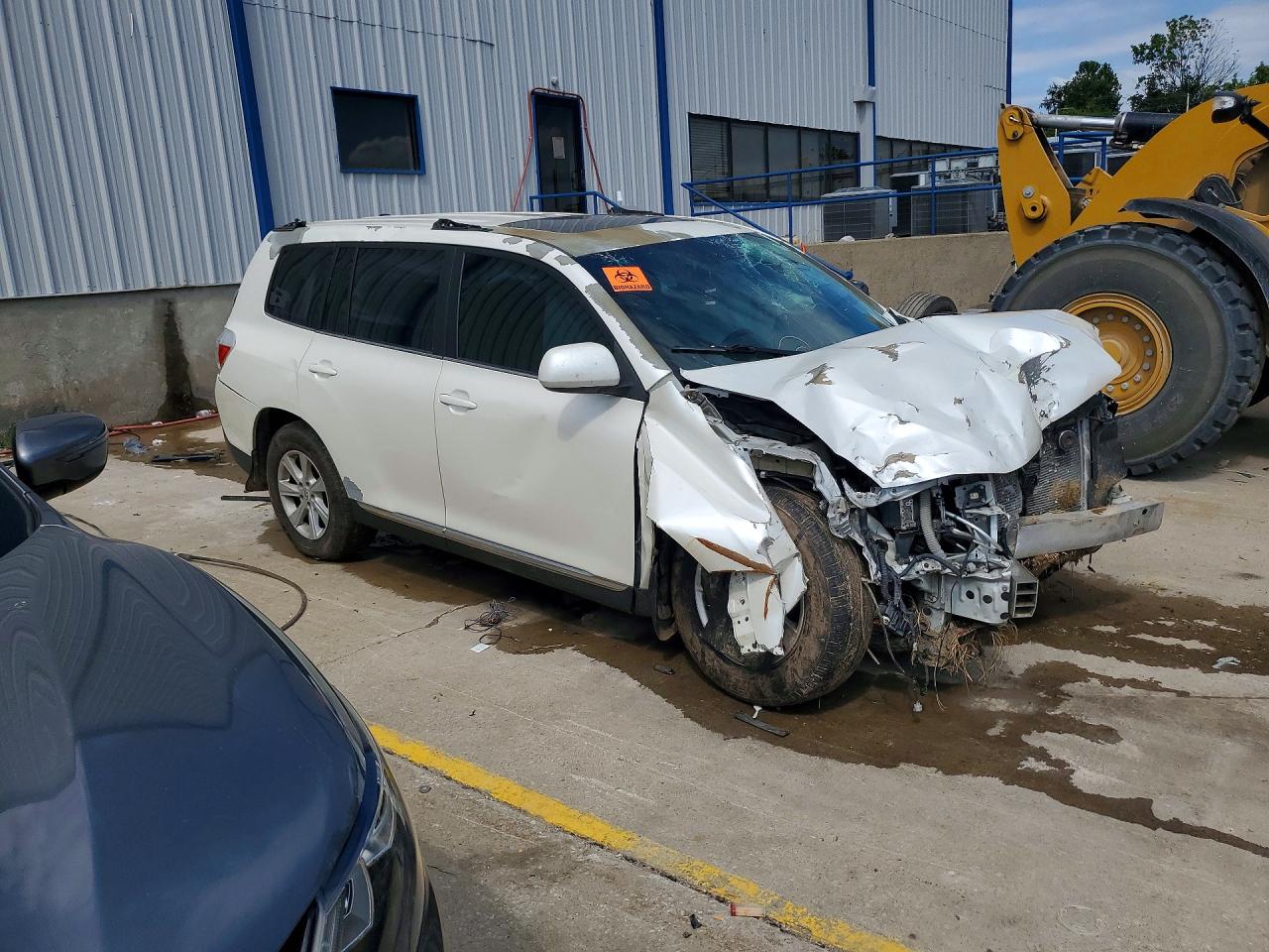 2013 Toyota Highlander Se White vin: 5TDBK3EHXDS219361