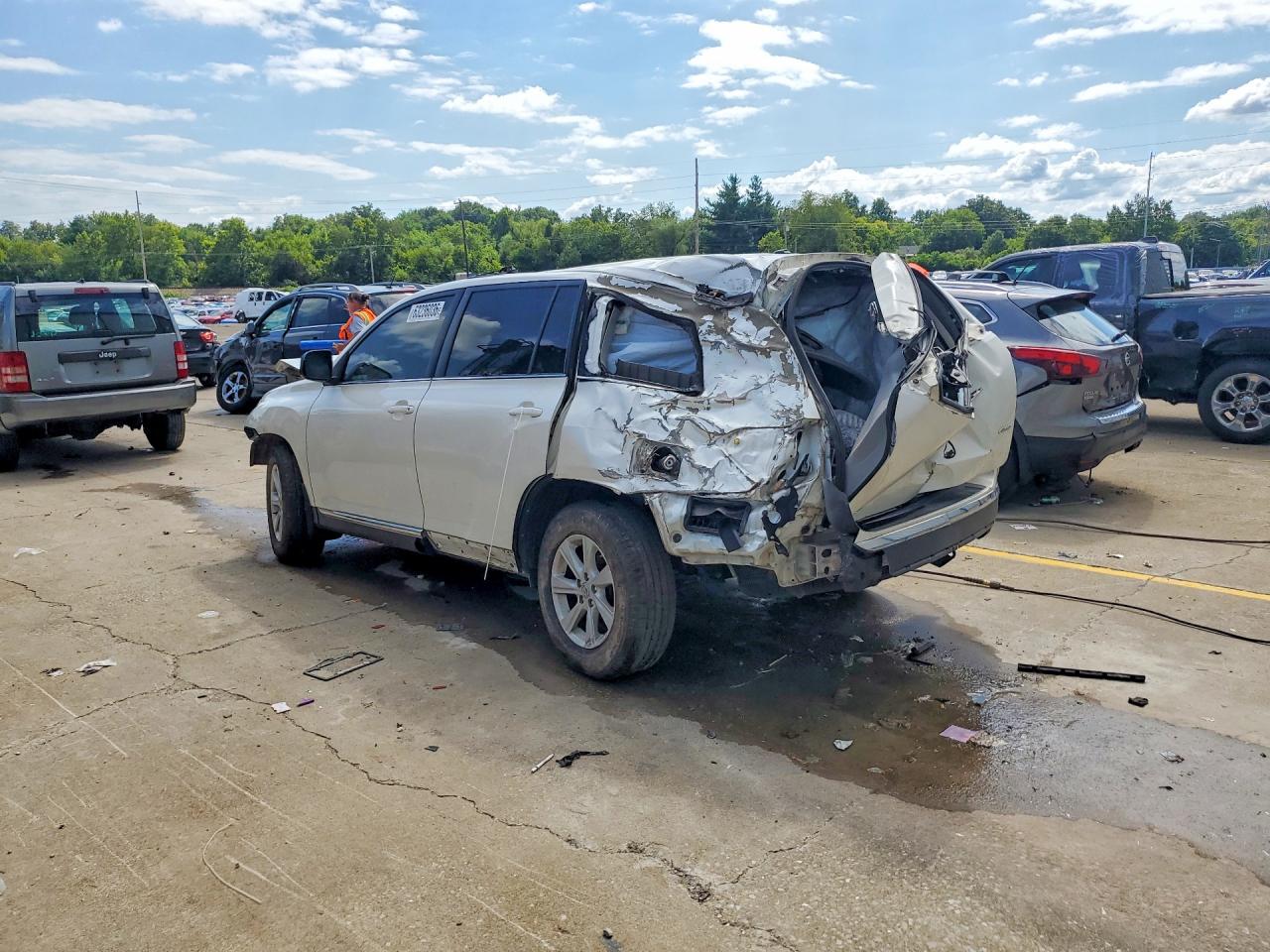 2013 Toyota Highlander Se White vin: 5TDBK3EHXDS219361