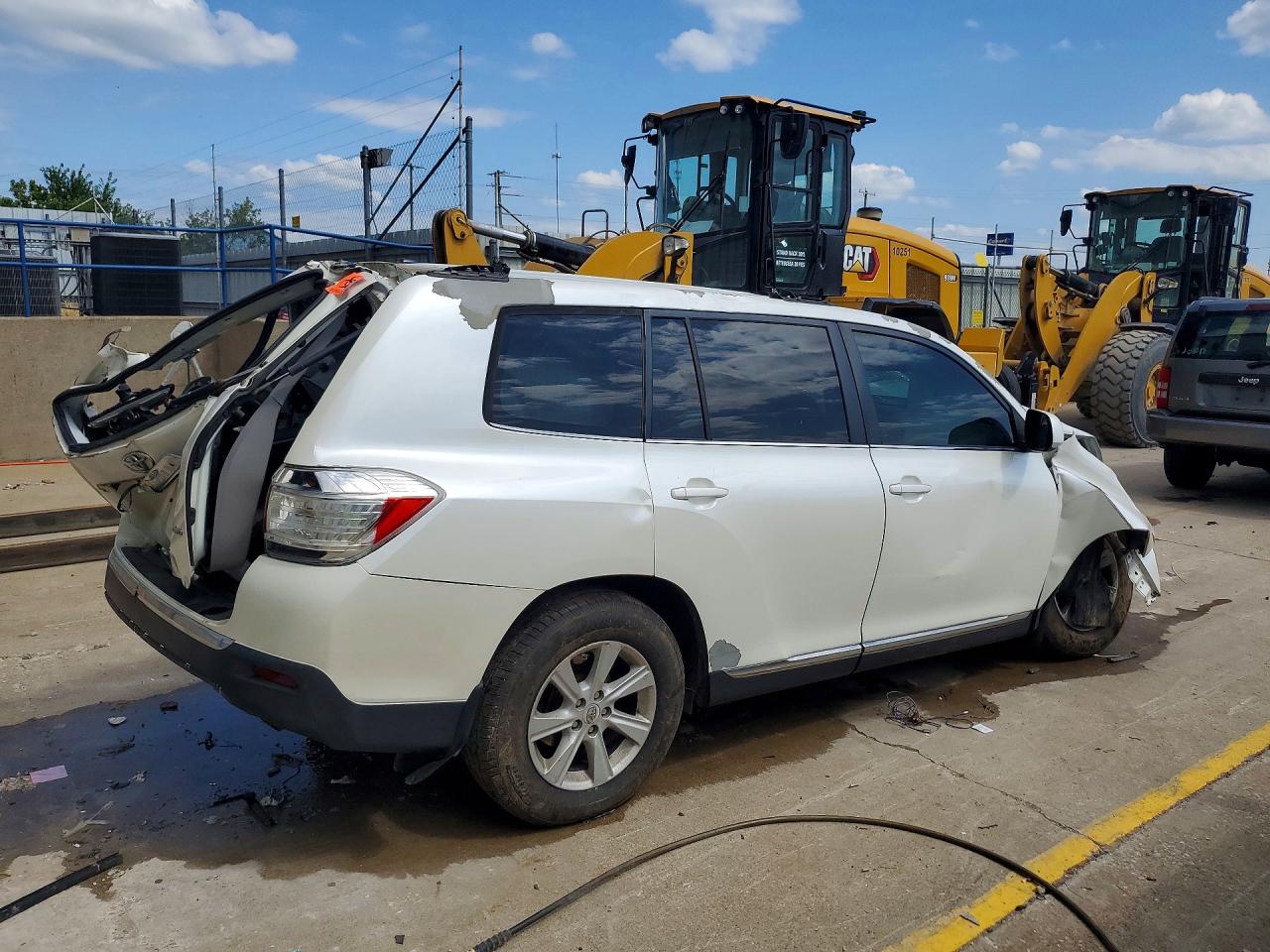 2013 Toyota Highlander Se White vin: 5TDBK3EHXDS219361