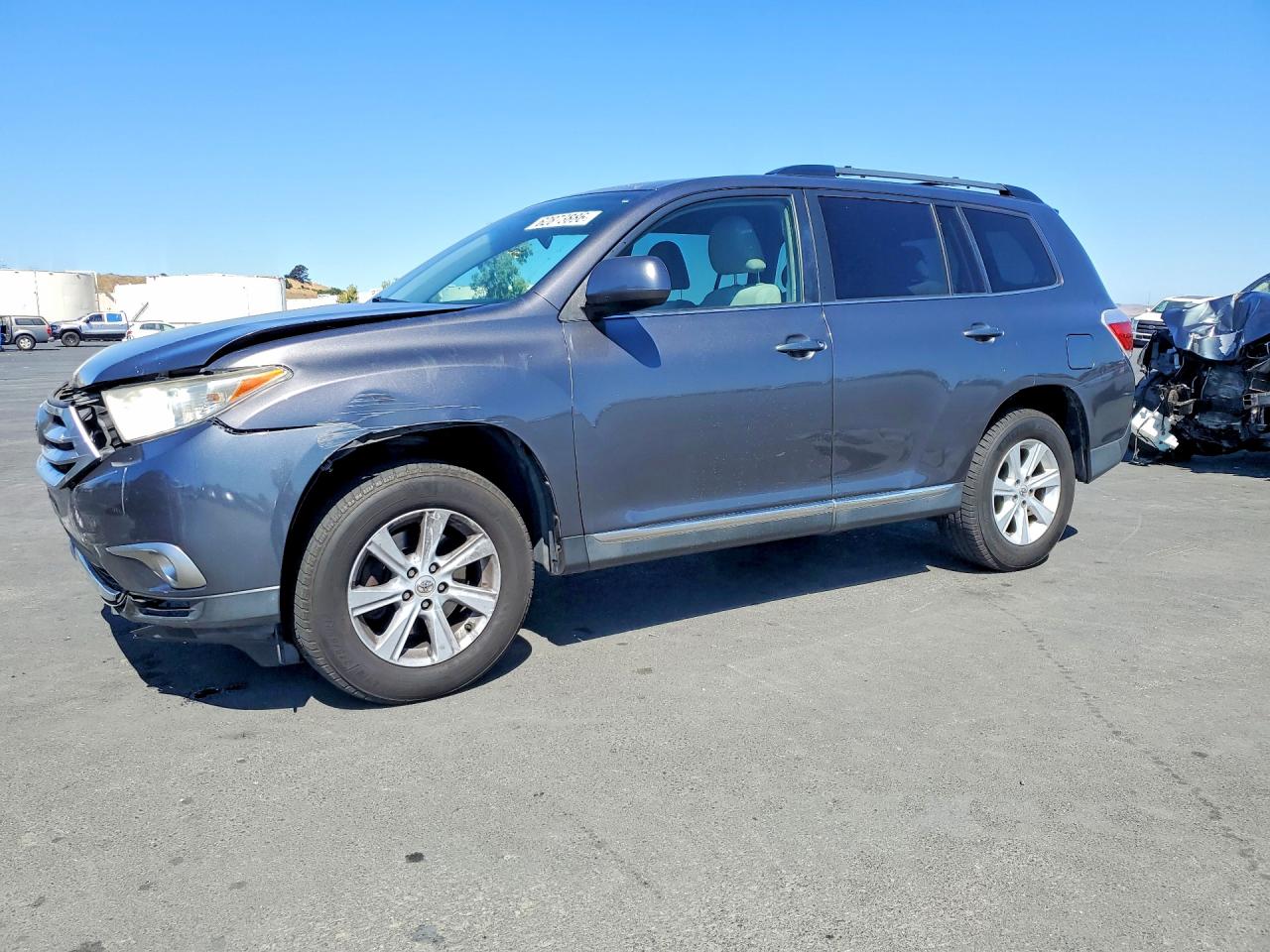 2013 Toyota Highlander Plus Серый vin: 5TDBK3EHXDS221451