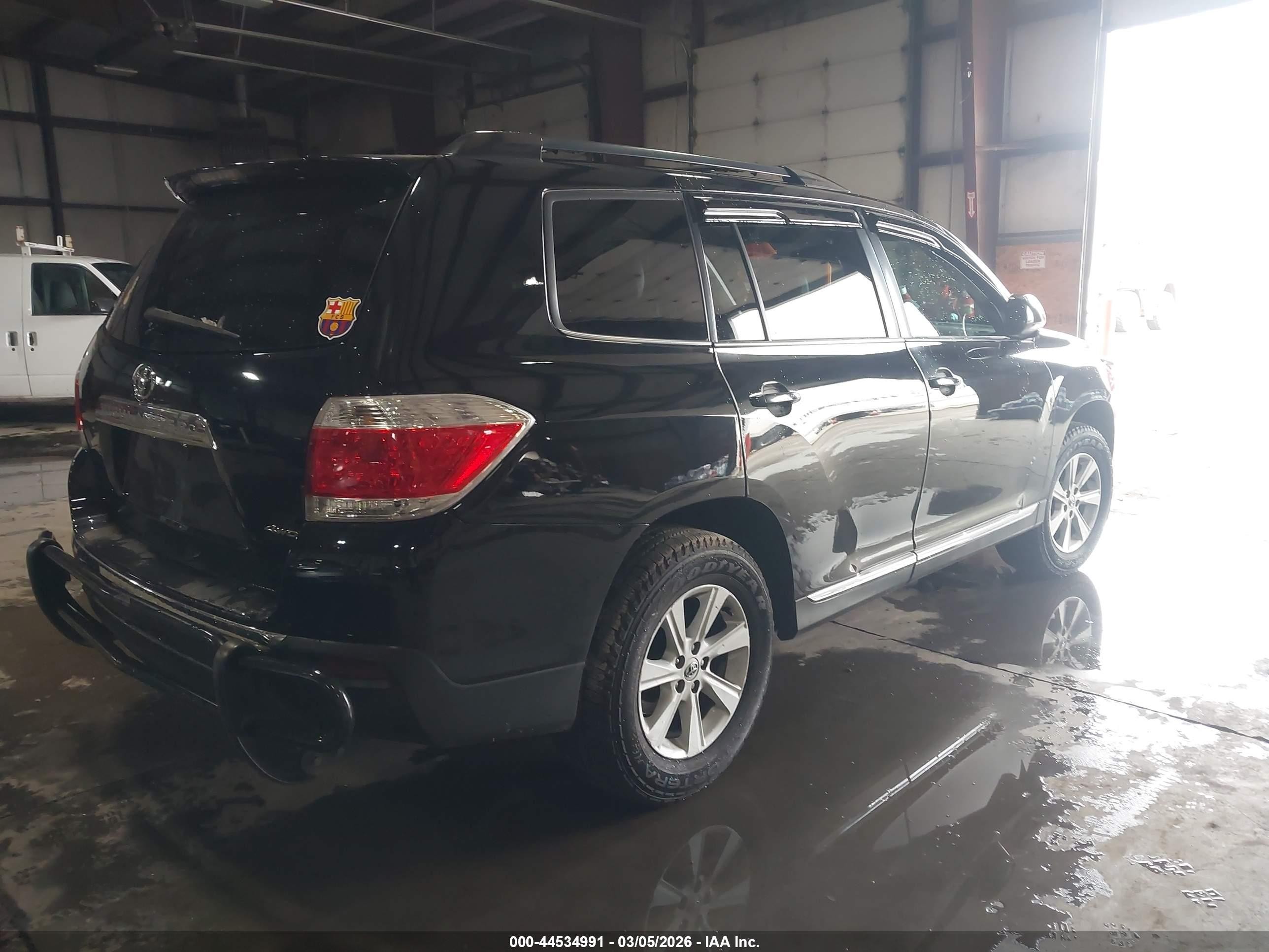2013 Toyota Highlander Se V6 Черный vin: 5TDBK3EHXDS234295