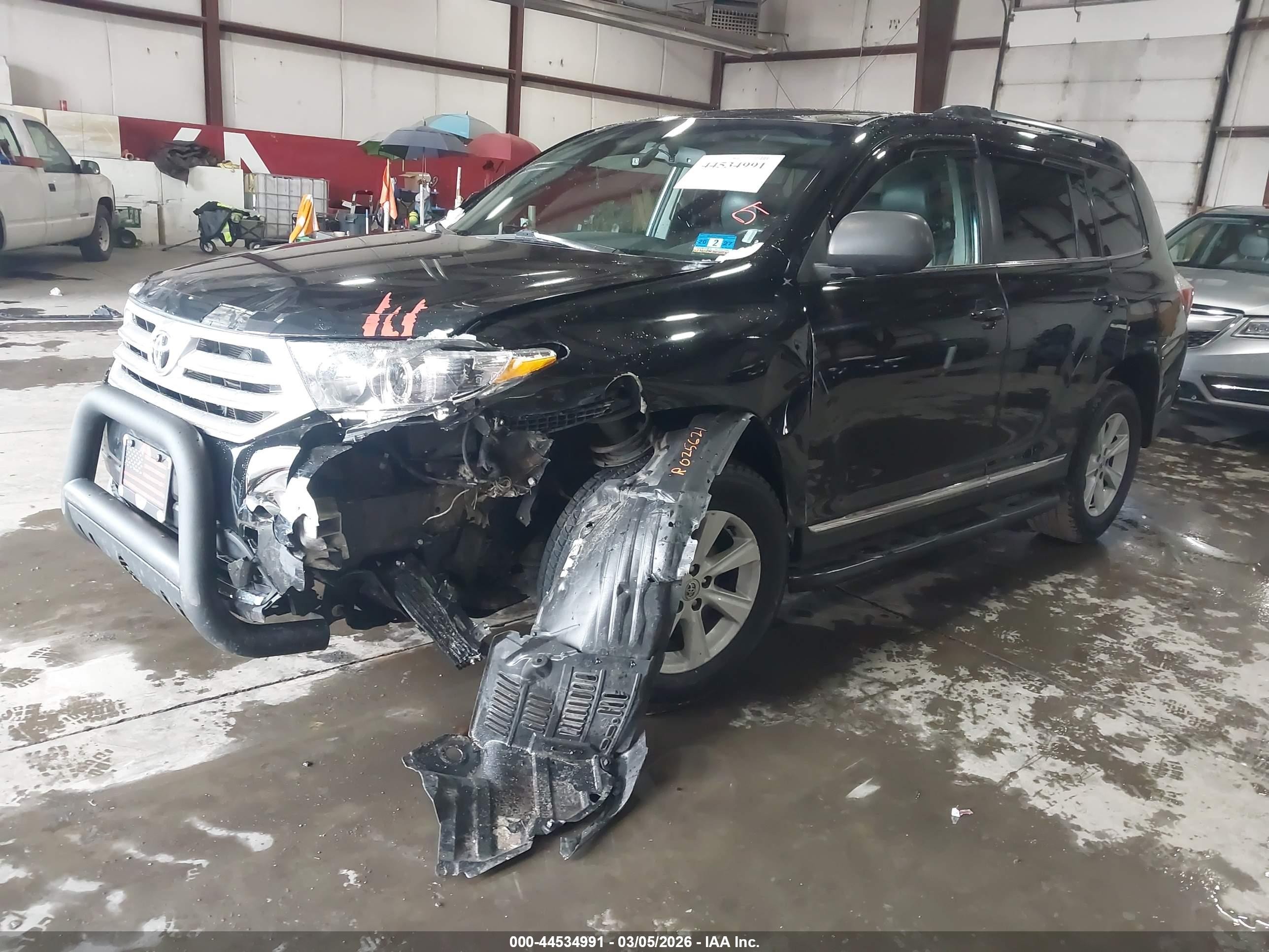 2013 Toyota Highlander Se V6 Черный vin: 5TDBK3EHXDS234295
