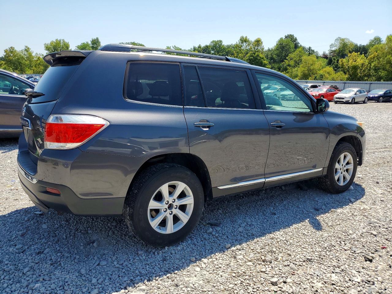 2013 Toyota Highlander Se Gray vin: 5TDBK3EHXDS238296