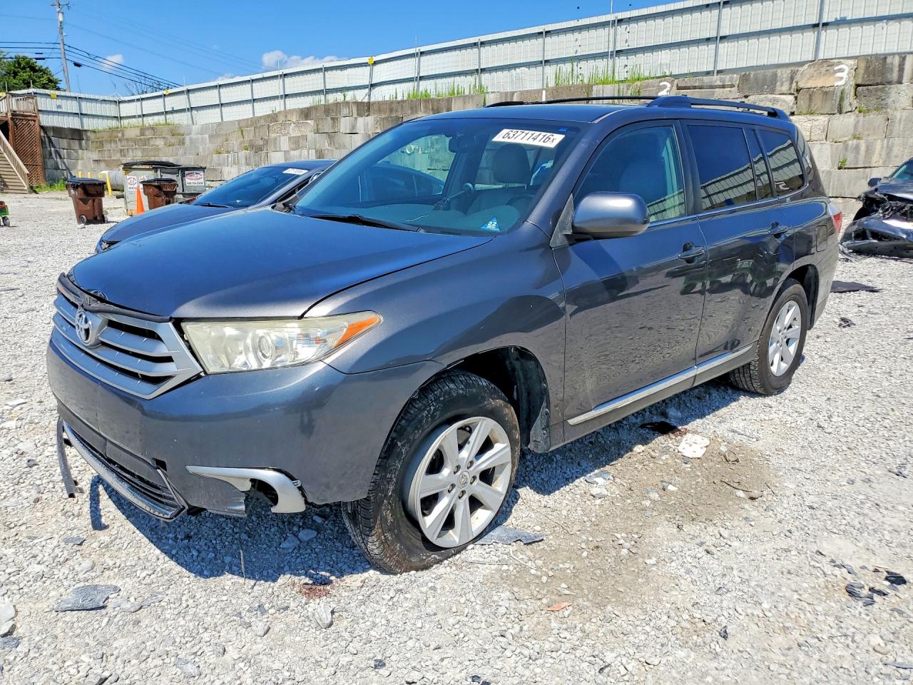 2013 Toyota Highlander Se Gray vin: 5TDBK3EHXDS238296