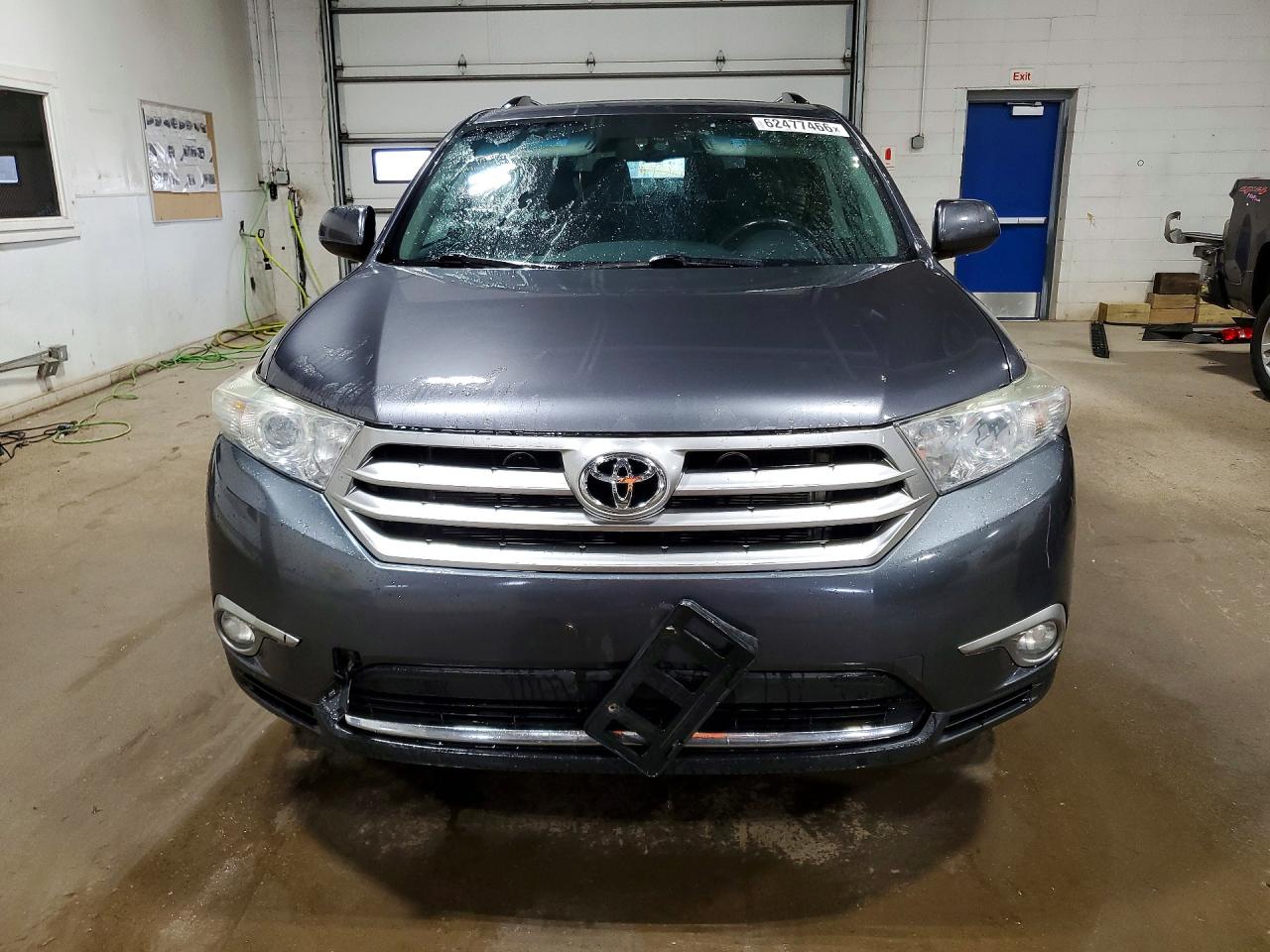 2013 Toyota Highlander Se Gray vin: 5TDBK3EHXDS253395