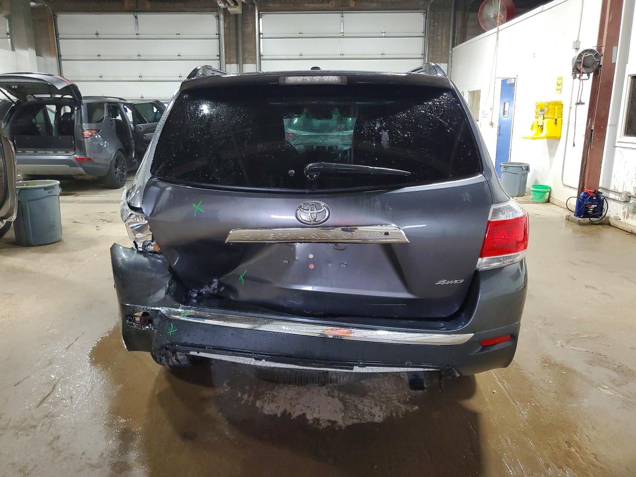 2013 Toyota Highlander Se Gray vin: 5TDBK3EHXDS253395