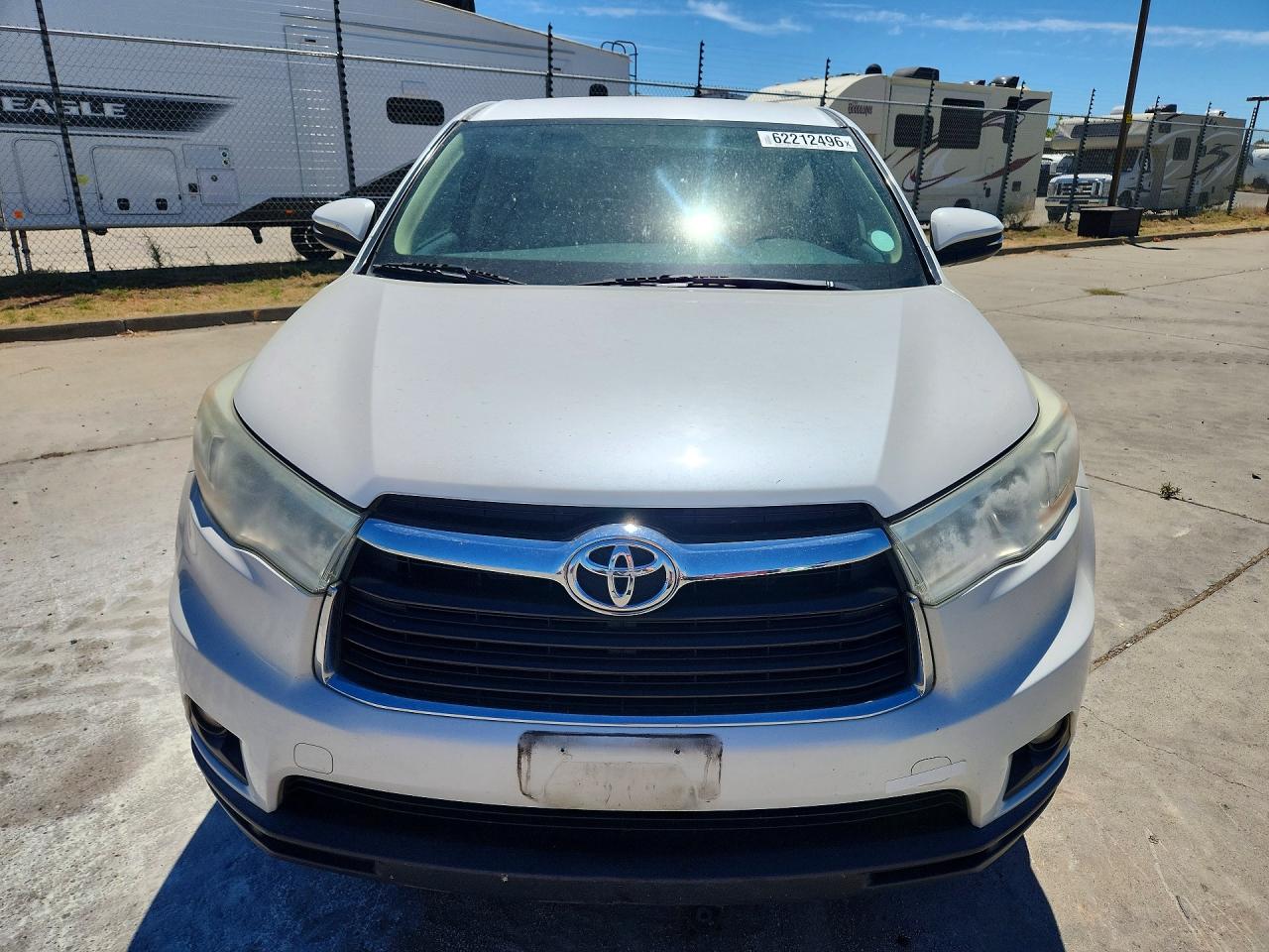 2014 Toyota Highlander Le Plus White vin: 5TDBKRFH1ES061706