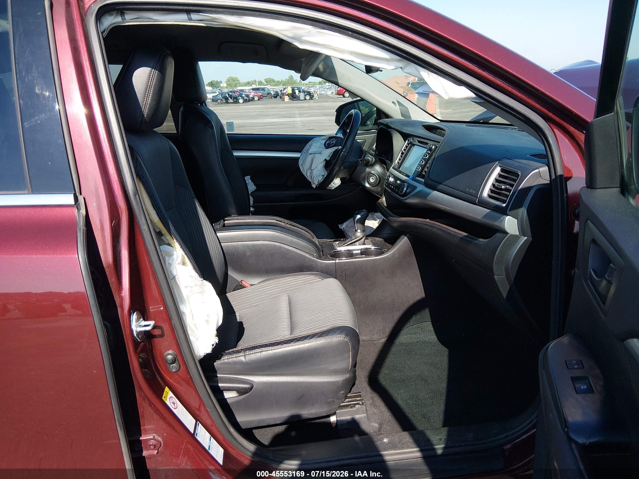 2016 Toyota Highlander Le Plus V6 Maroon vin: 5TDBKRFH2GS337099