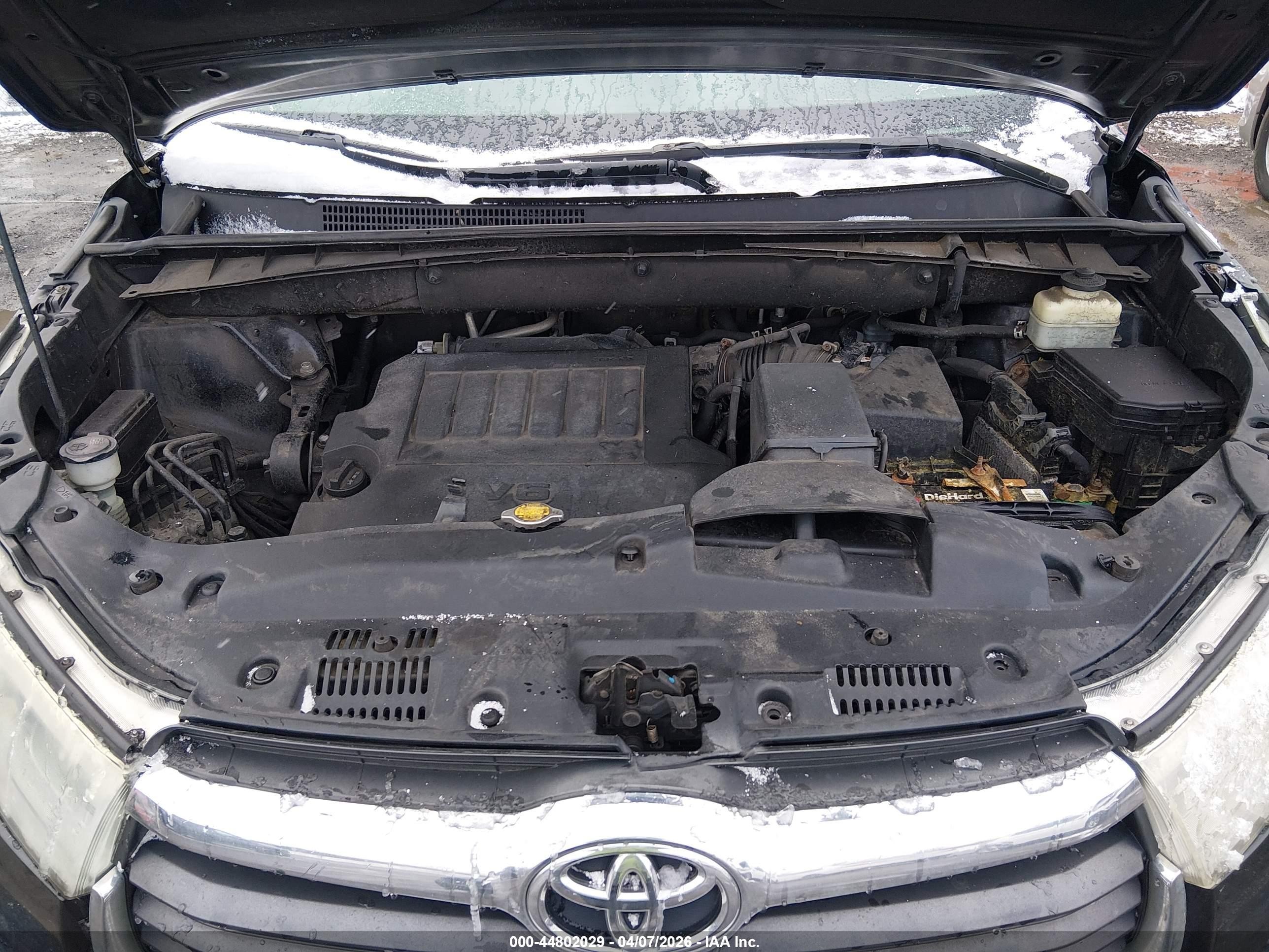 2015 Toyota Highlander Le Plus V6 Black vin: 5TDBKRFH3FS131286