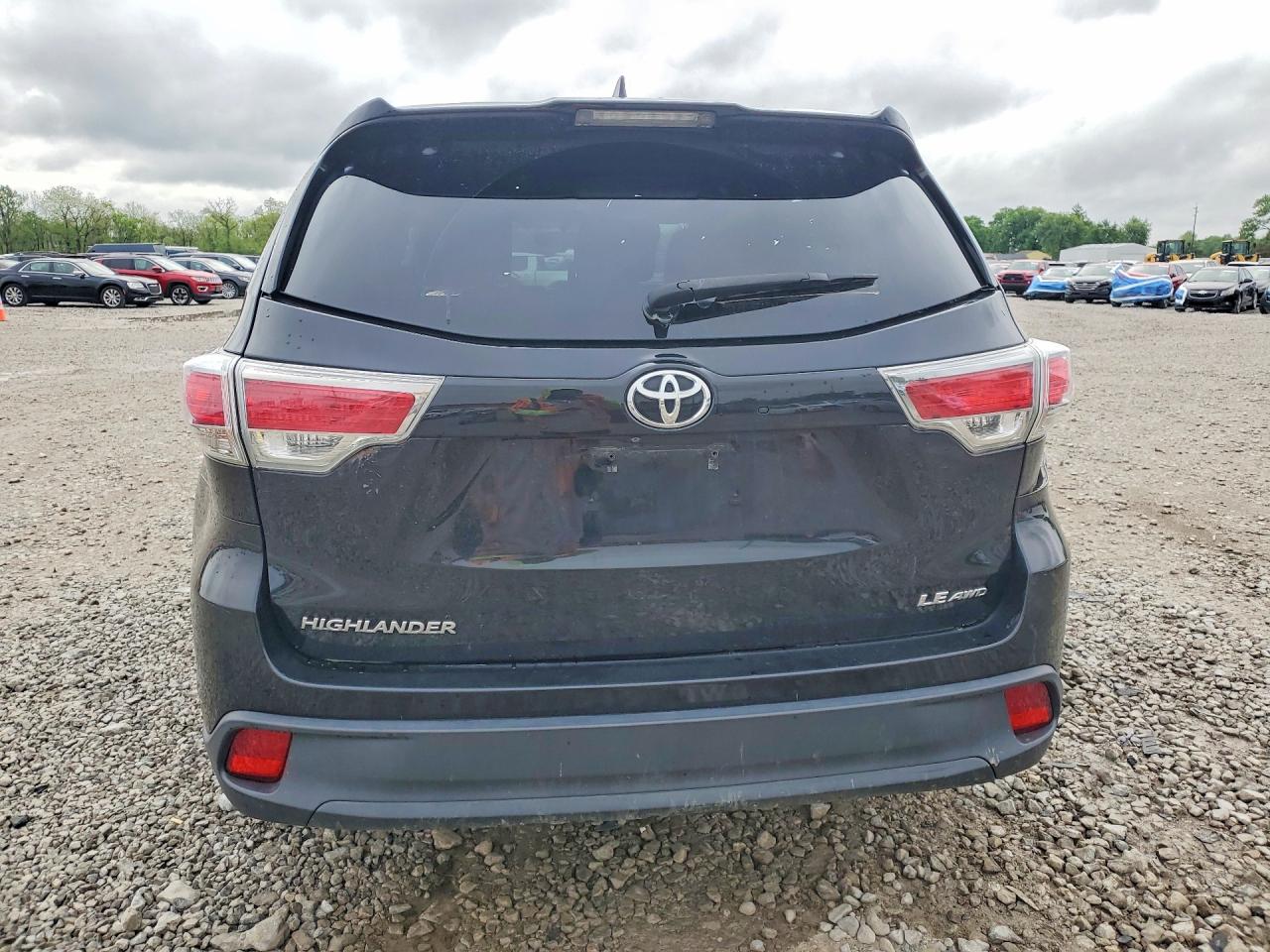 2015 Toyota Highlander Le Plus Black vin: 5TDBKRFH3FS140053