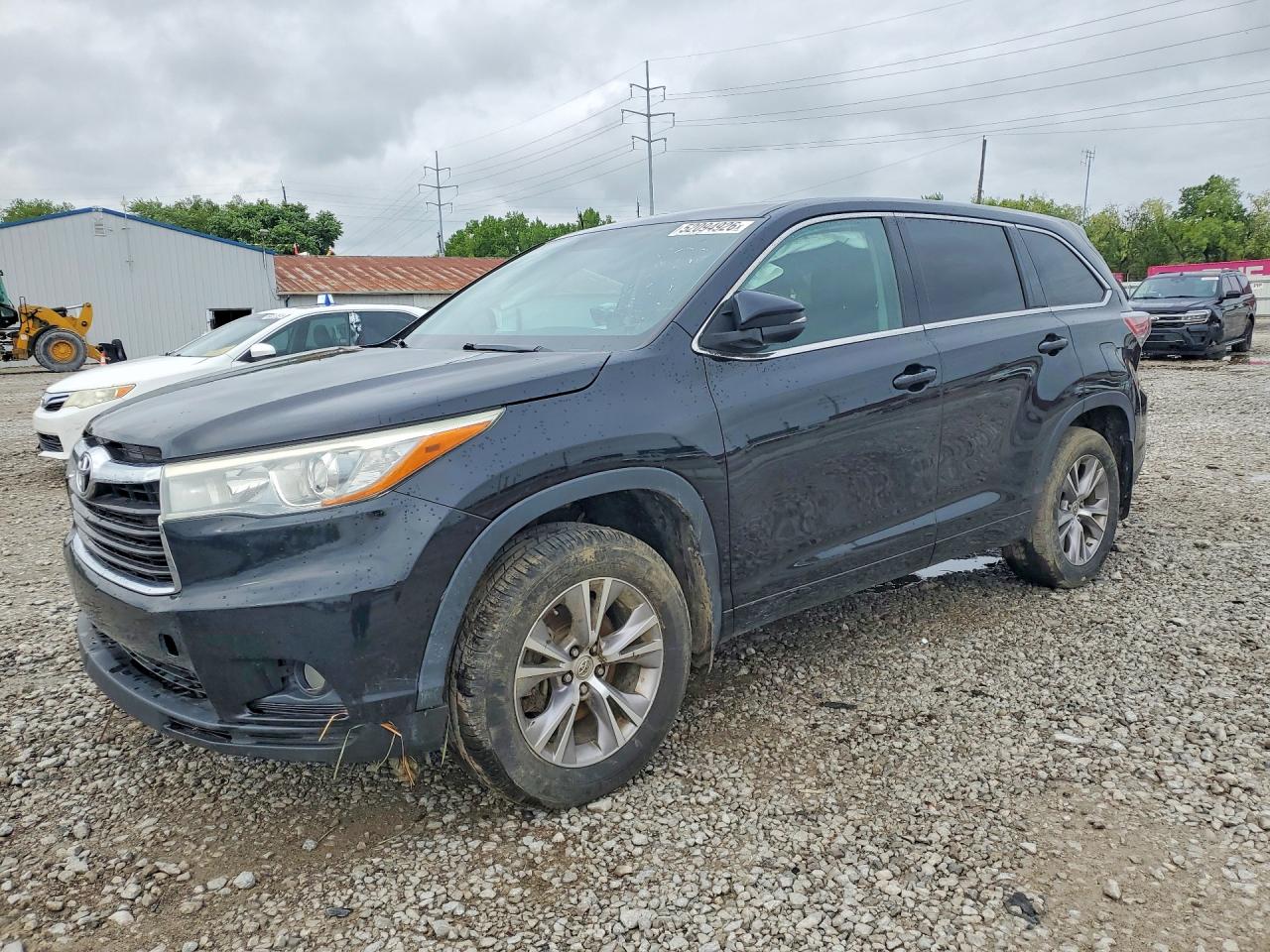 2015 Toyota Highlander Le Plus Black vin: 5TDBKRFH3FS140053