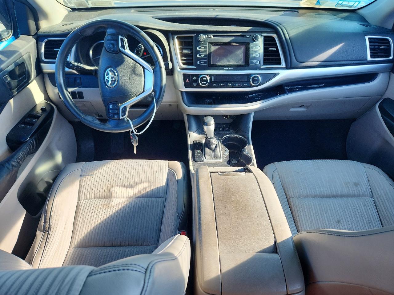 2015 Toyota Highlander Le Plus Blue vin: 5TDBKRFH3FS166734