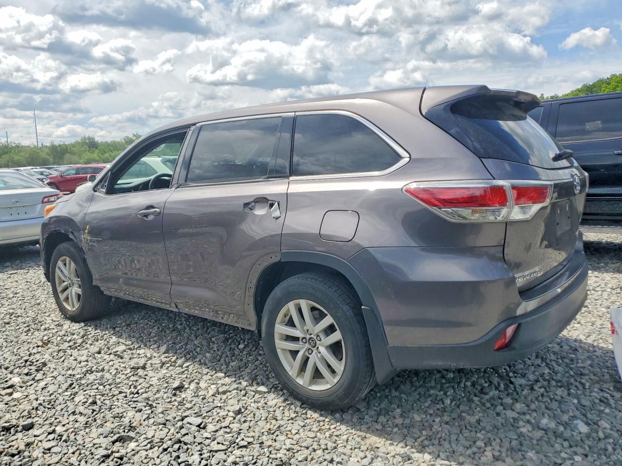 2016 Toyota Highlander Le Серый vin: 5TDBKRFH3GS271405