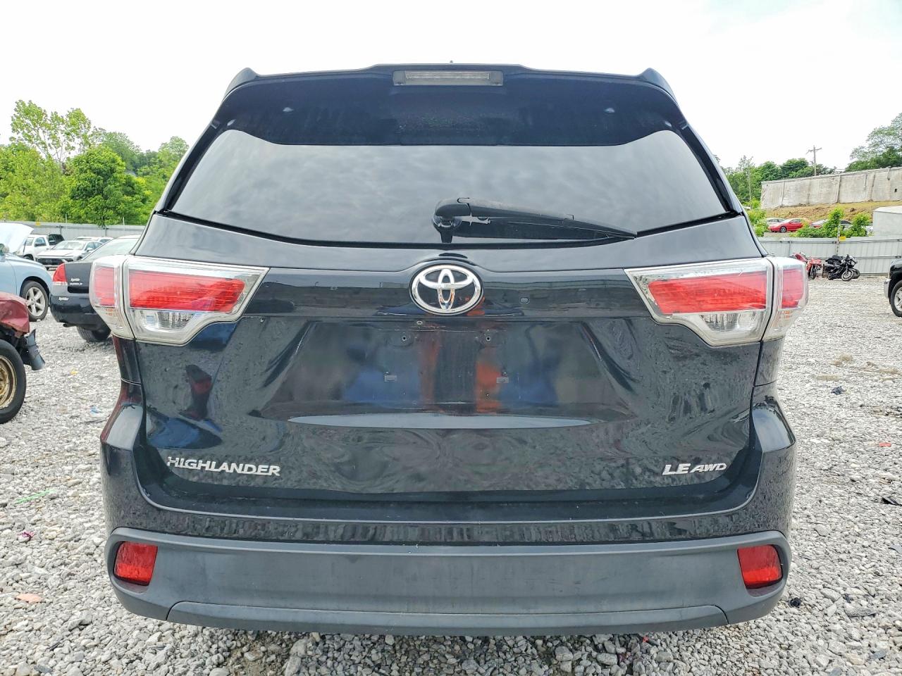 2014 Toyota Highlander Le Plus Black vin: 5TDBKRFH4ES017232