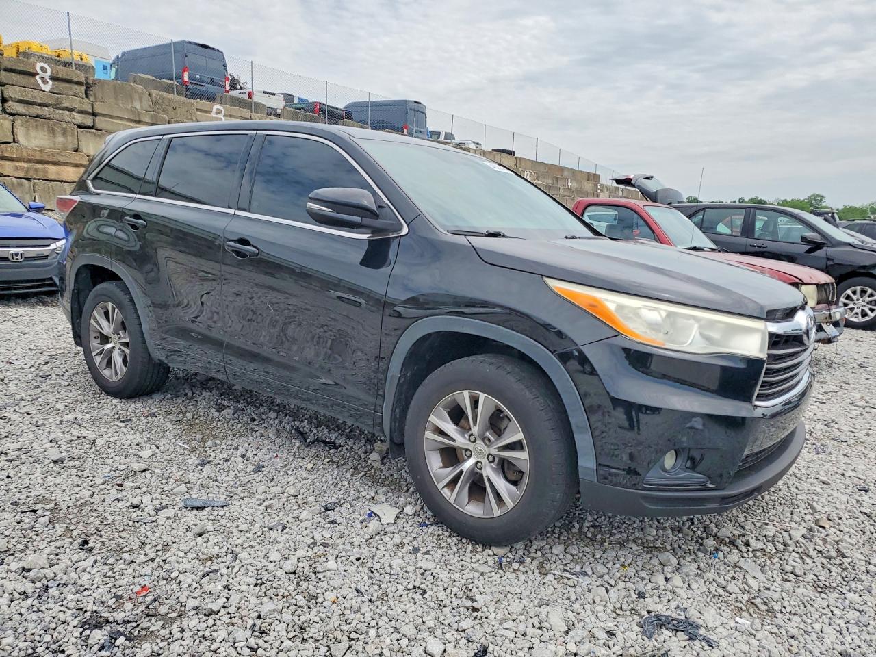2014 Toyota Highlander Le Plus Black vin: 5TDBKRFH4ES017232
